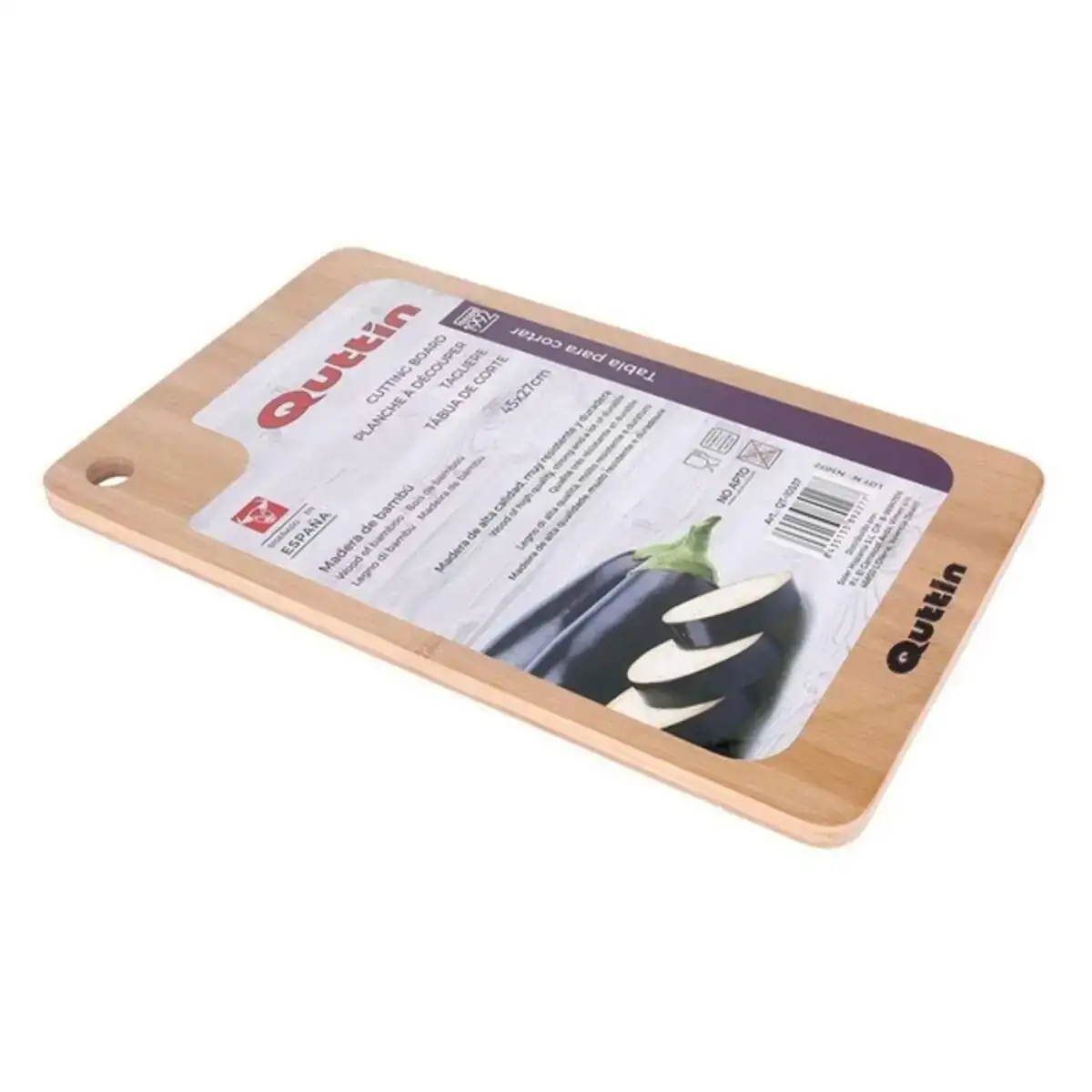 Planche de cuisine en bambou quttin 45 x 27 cm _2424. DIAYTAR COTE D'IVOIRE - Votre Portail Vers l'Exclusivité. Explorez notre boutique en ligne pour trouver des produits uniques et exclusifs, conçus pour les amateurs de qualité.