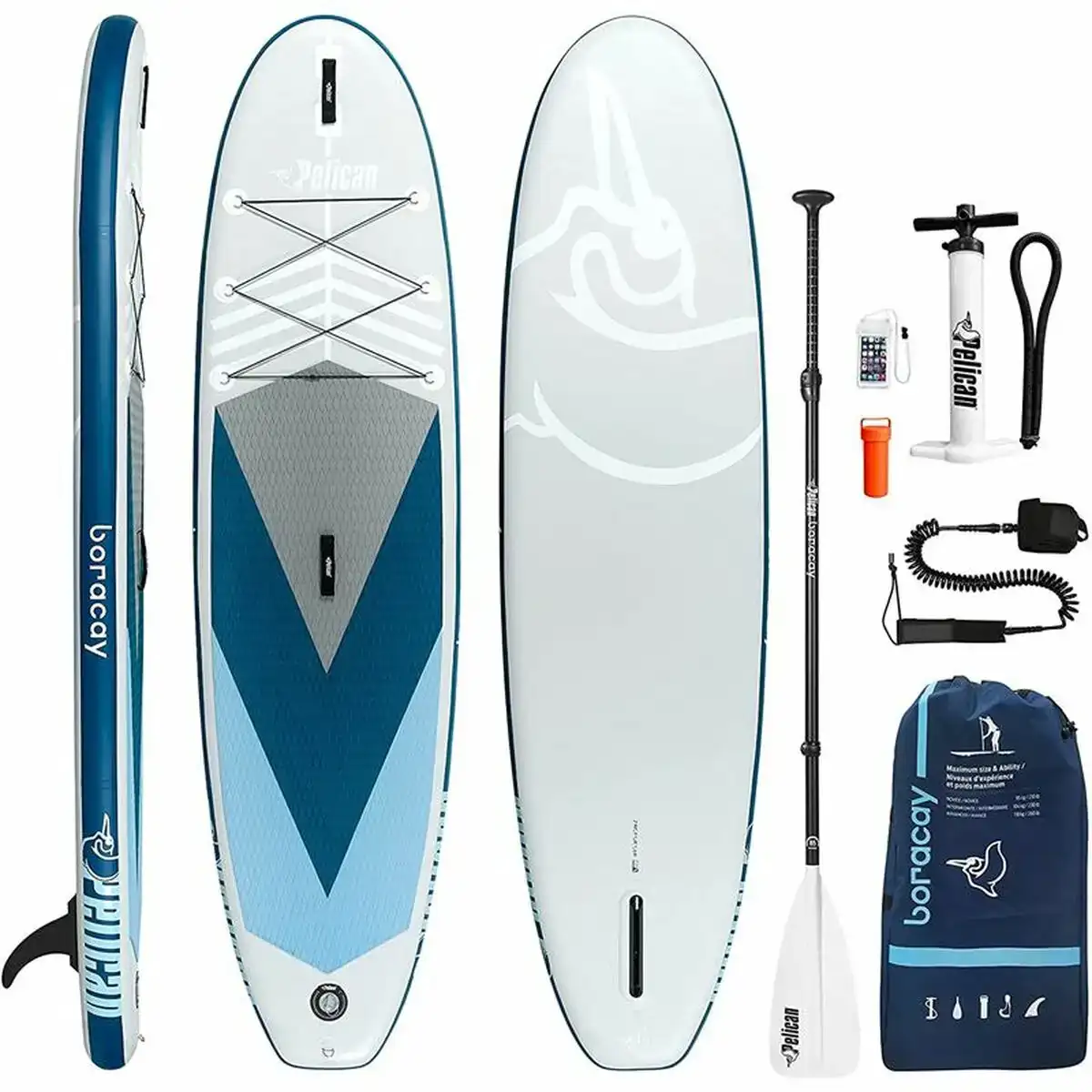 Planche de paddle surf gonflable avec accessoires boracay bleu_1004. Bienvenue sur DIAYTAR COTE D'IVOIRE - Où Choisir est un Voyage Sensoriel. Plongez dans notre catalogue et trouvez des produits qui éveillent vos sens et embellissent votre quotidien.