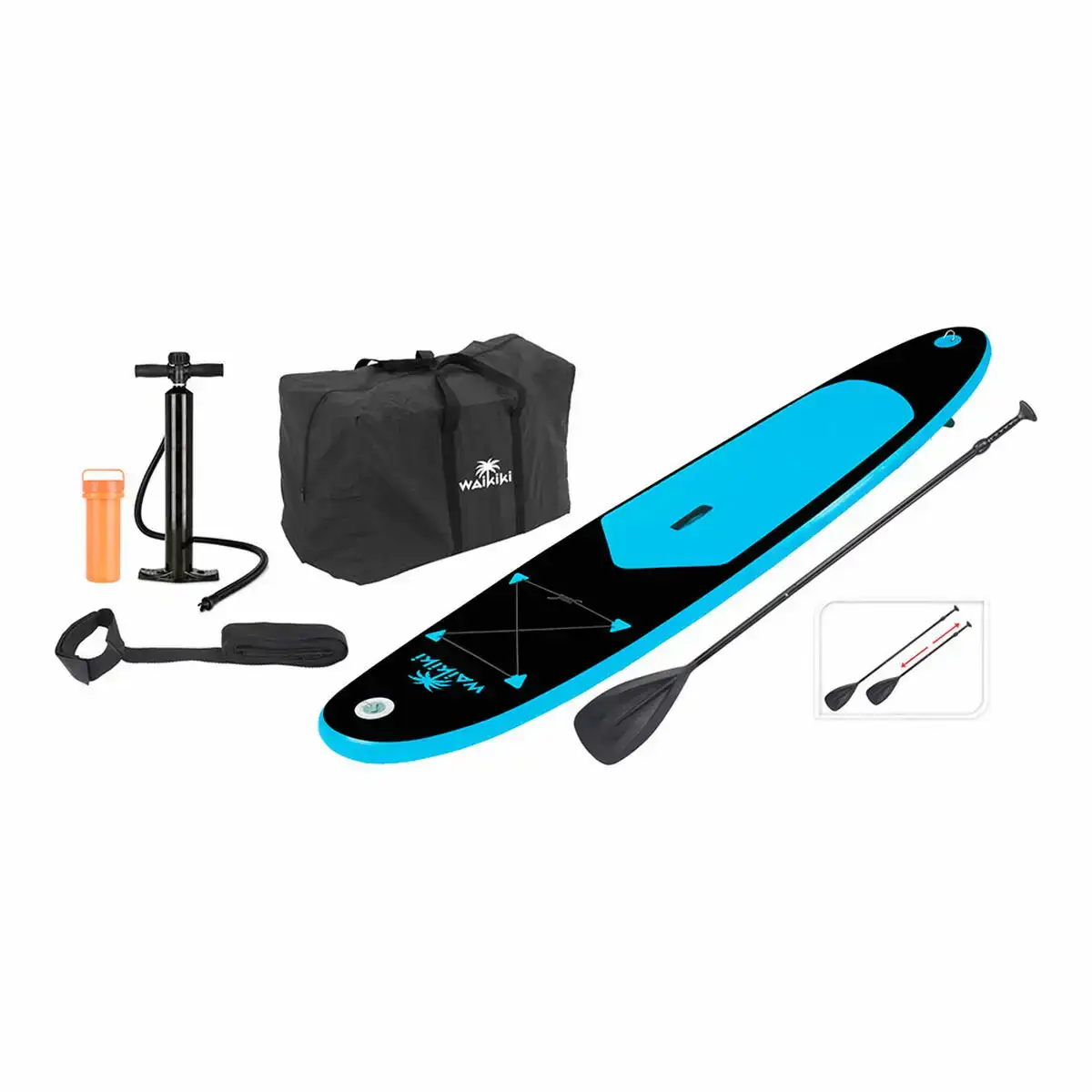 Planche de paddle surf gonflable avec accessoires xq max bleu noir_6535. DIAYTAR COTE D'IVOIRE - Où Choisir est un Acte d'Amour pour le Côte d'Ivoire. Explorez notre boutique en ligne et choisissez des articles qui célèbrent la culture et l'artisanat du pays.