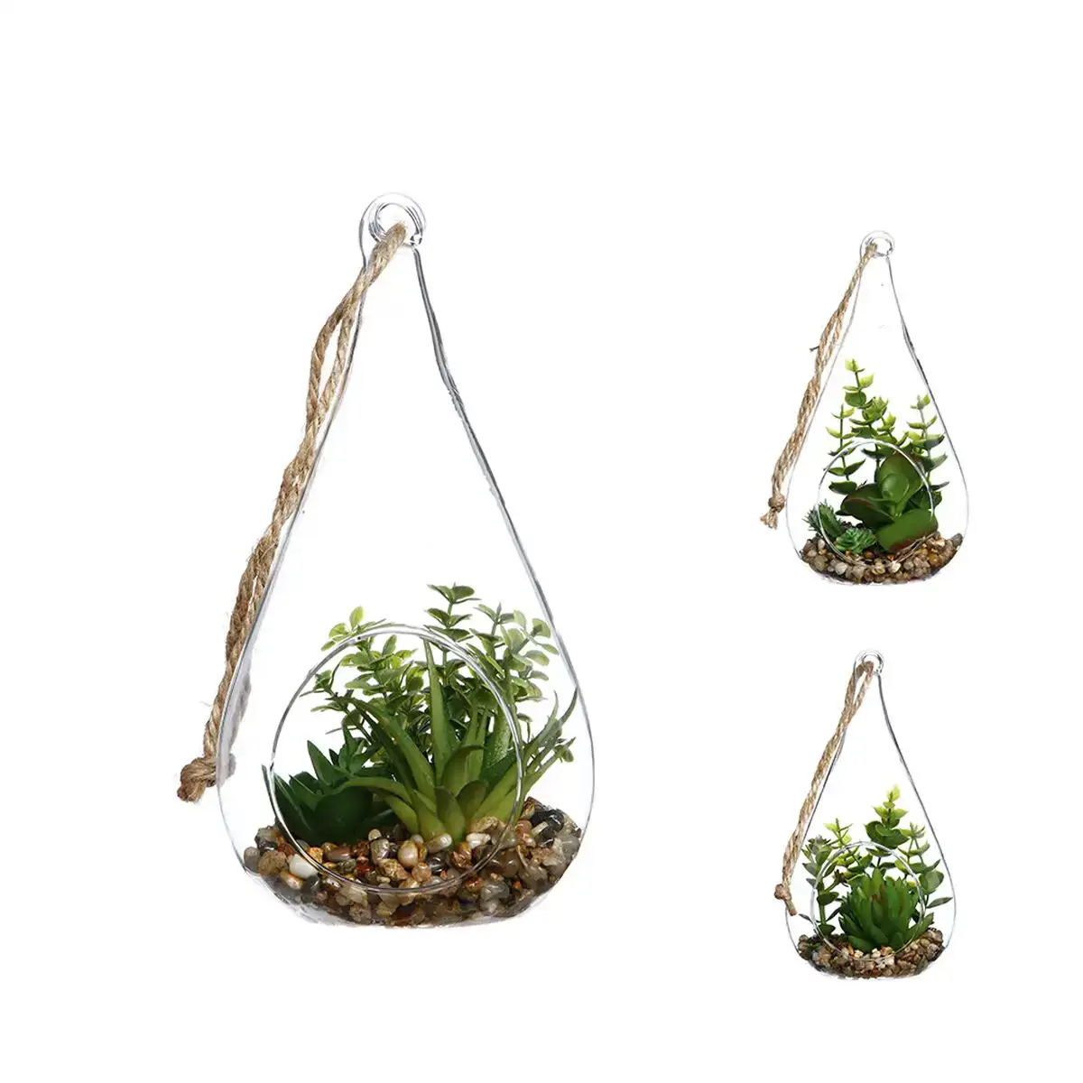 Plante decorative atmosphera 10 x 19 5 cm verre vert_4285. DIAYTAR COTE D'IVOIRE - Là où Chaque Achat Contribue à un Rêve. Naviguez à travers notre boutique en ligne et soutenez des artisans talentueux tout en acquérant des trésors.