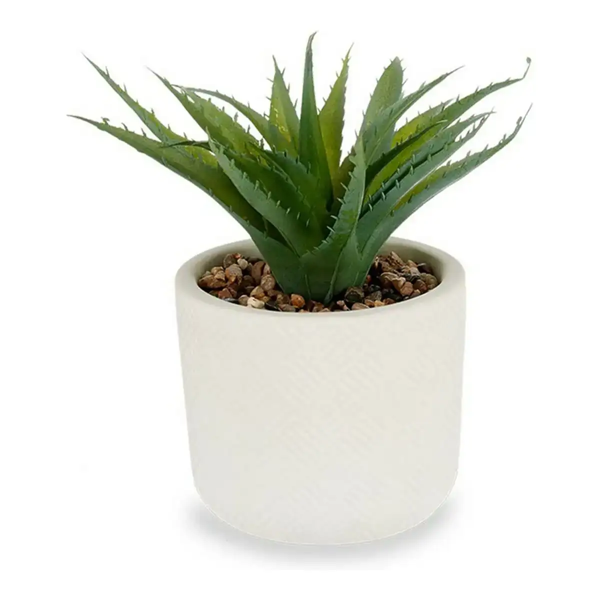 Plante decorative blanc vert plastique_2244. DIAYTAR COTE D'IVOIRE - Votre Destination pour un Shopping Unique. Parcourez notre catalogue et trouvez des articles qui vous inspirent et vous édifient.