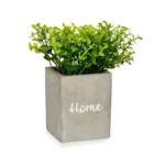 Plante decorative gris ciment vert plastique 13 x 20 x 13 cm_9306. Bienvenue chez DIAYTAR COTE D'IVOIRE - Où Chaque Produit a son Histoire. Découvrez notre sélection unique et trouvez des articles qui racontent la richesse culturelle et artistique du Côte d'Ivoire.