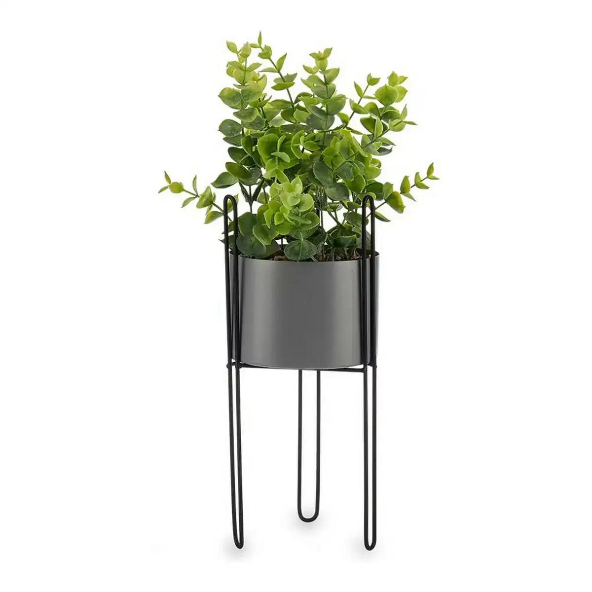 Plante decorative gris eucalyptus avec support metal plastique 13 x 40 x 13 cm _2315. DIAYTAR COTE D'IVOIRE - Là où Chaque Produit Évoque une Émotion. Parcourez notre catalogue et choisissez des articles qui vous touchent et qui enrichissent votre expérience.