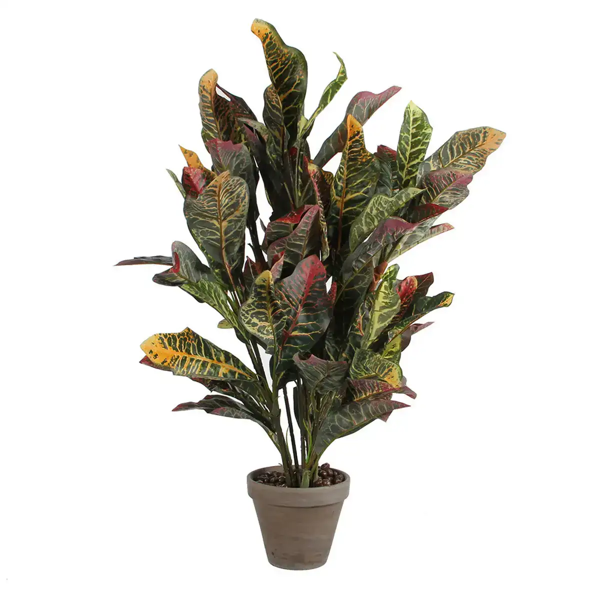Plante decorative mica decorations croton vert pvc 73 x 40 cm _2791. DIAYTAR COTE D'IVOIRE - Où Chaque Achat Raconte une Histoire. Parcourez notre boutique en ligne pour trouver des articles qui évoquent le savoir-faire et la tradition du Côte d'Ivoire.