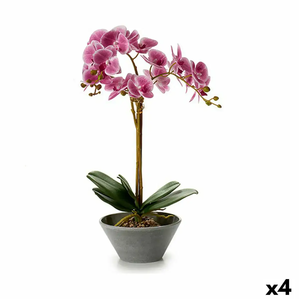 Plante decorative orchidee 16 x 48 x 28 cm plastique 4 unites _8837. DIAYTAR COTE D'IVOIRE - Où Choisir est un Acte d'Amour pour le Côte d'Ivoire. Explorez notre boutique en ligne et choisissez des articles qui célèbrent la culture et l'artisanat du pays.