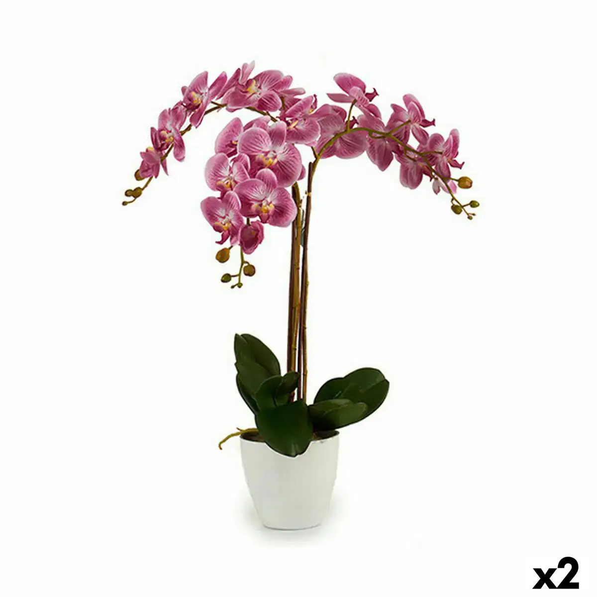 Plante decorative orchidee plastique 30 x 80 x 40 cm 2 unites _6177. Bienvenue chez DIAYTAR COTE D'IVOIRE - Votre Porte d'Accès à la Diversité. Découvrez notre boutique en ligne et choisissez parmi une pléthore d'articles qui célèbrent la richesse culturelle du Côte d'Ivoire et au-delà.