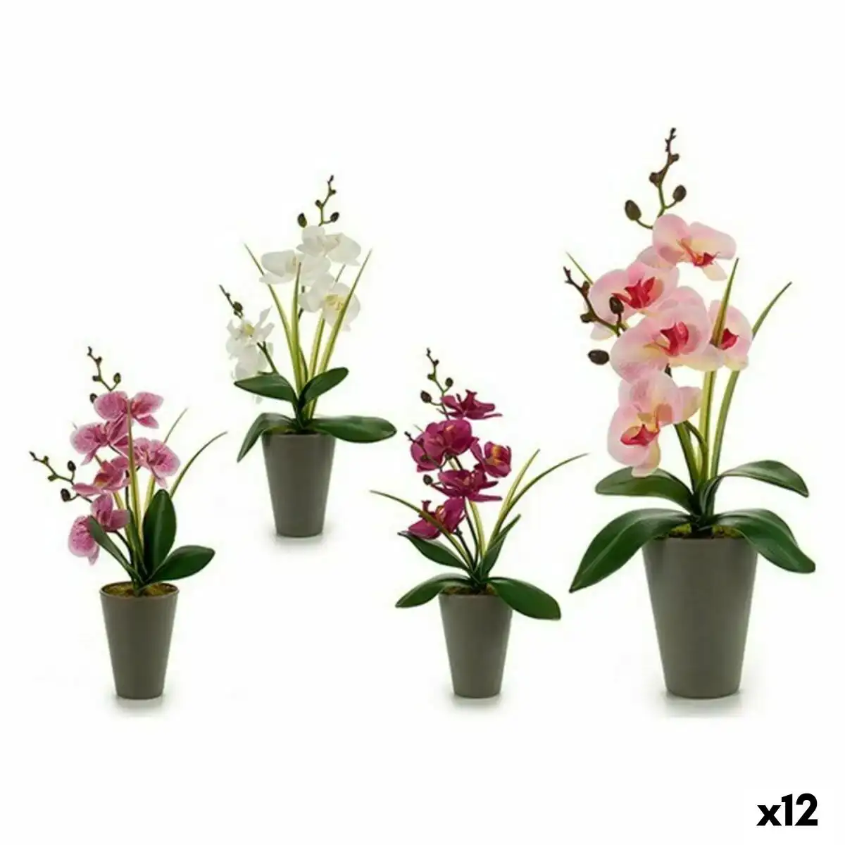 Plante decorative orchidee plastique 8 x 35 x 14 cm 12 unites _6487. DIAYTAR COTE D'IVOIRE - L'Art du Shopping Sublime. Naviguez à travers notre catalogue et choisissez parmi des produits qui ajoutent une touche raffinée à votre vie quotidienne.