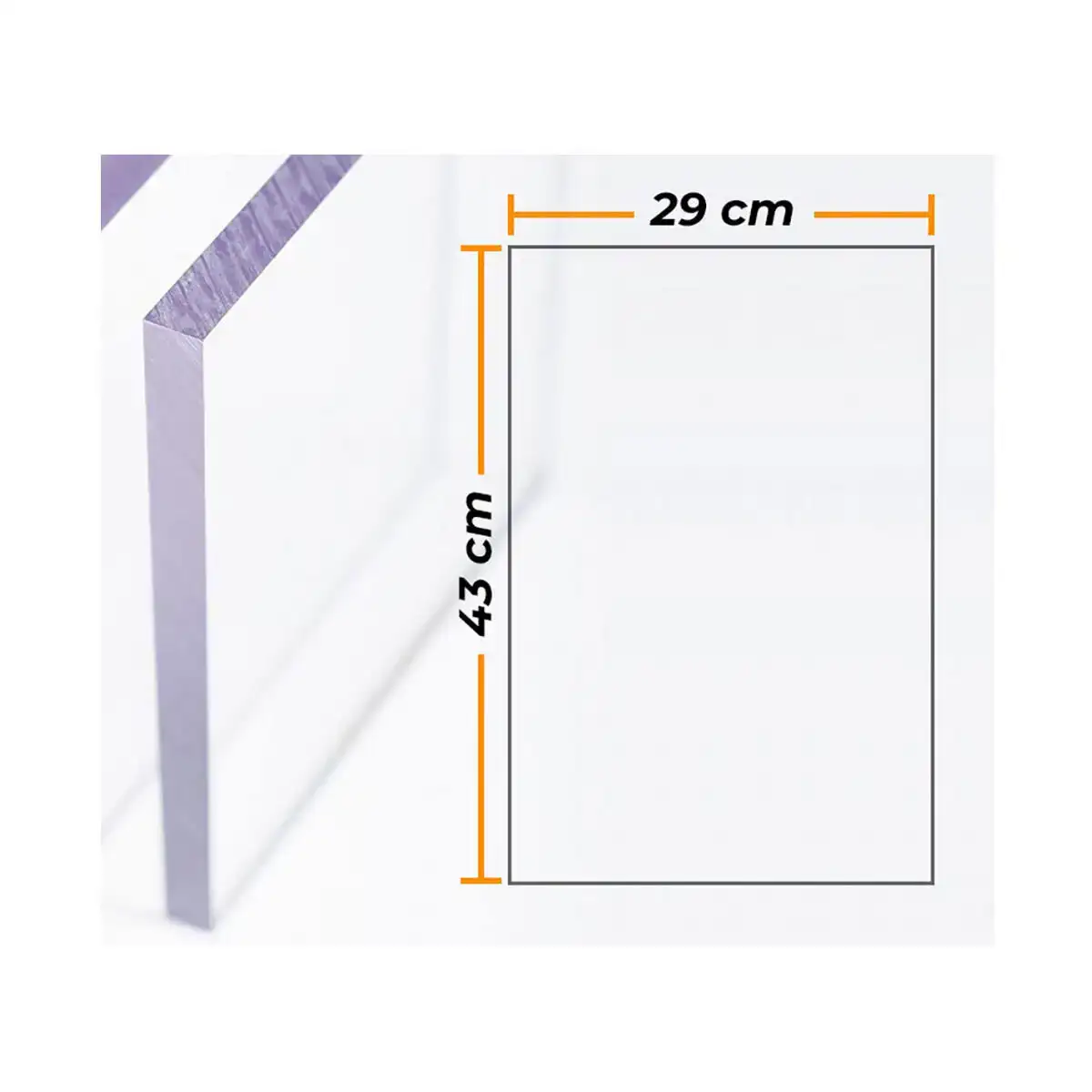 Plaque compossar transparent polycarbonate 4 mm 29 x 43 cm_1370. DIAYTAR COTE D'IVOIRE - L'Art de Choisir, l'Art de Vivre. Parcourez notre boutique en ligne et découvrez des produits qui transforment chaque choix en une expérience enrichissante.