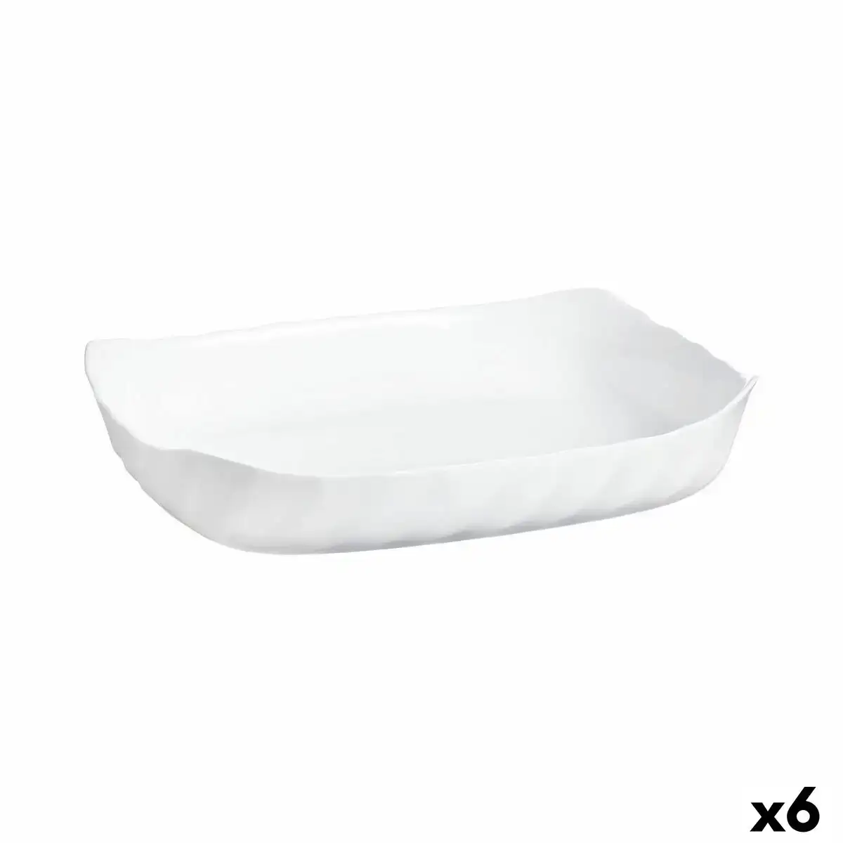 Plat a gratin luminarc smart cuisine rectangulaire blanc verre 33 x 27 cm 6 unites _9142. DIAYTAR COTE D'IVOIRE - Où Choisir est un Plaisir Responsable. Explorez notre boutique en ligne et adoptez des produits qui reflètent notre engagement envers la durabilité.