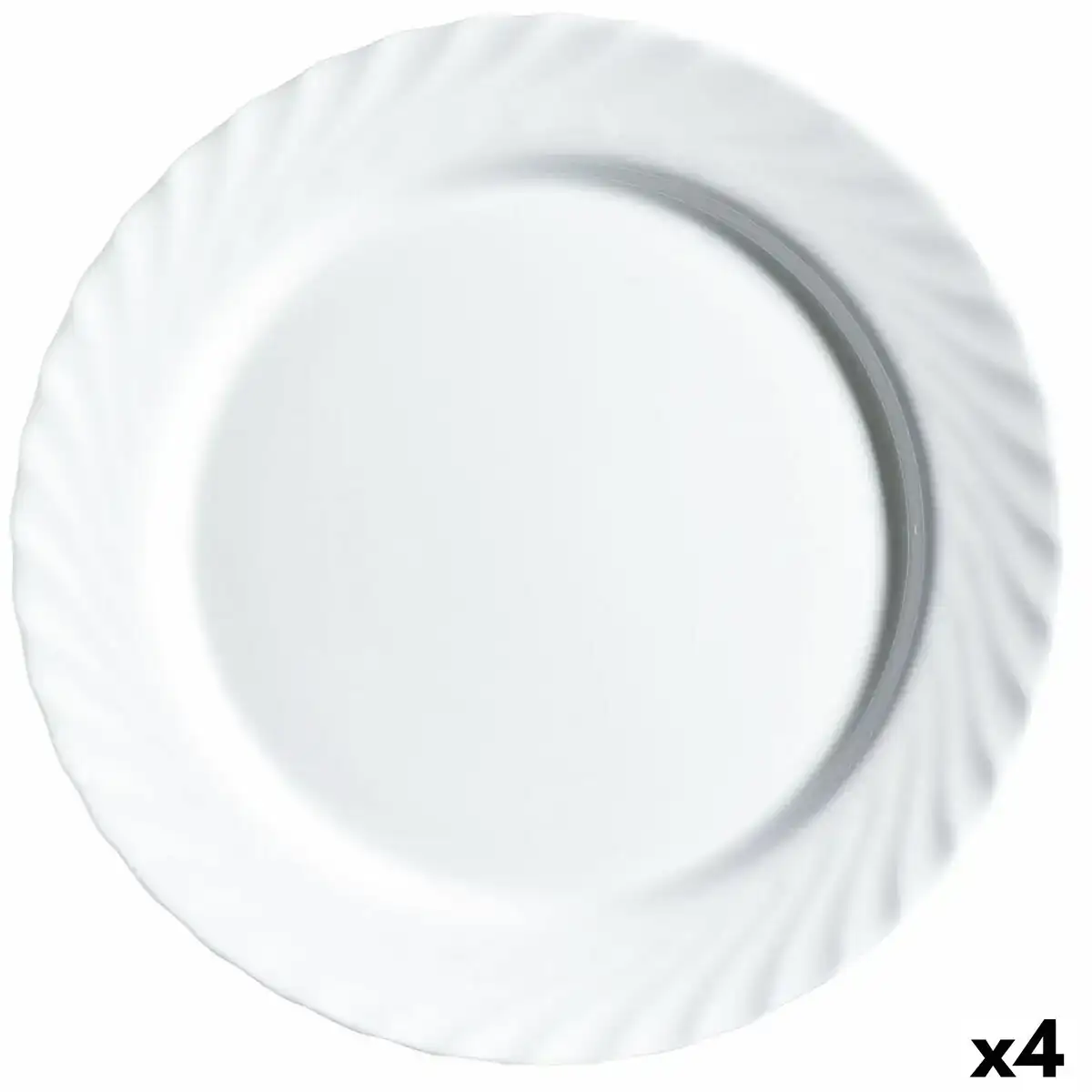 Plat a gratin luminarc trianon blanc verre 32 5 cm 4 unites _5497. DIAYTAR COTE D'IVOIRE - Votre Escale Shopping incontournable. Explorez notre boutique en ligne et dénichez des trésors qui reflètent la richesse culturelle et la modernité du Côte d'Ivoire.