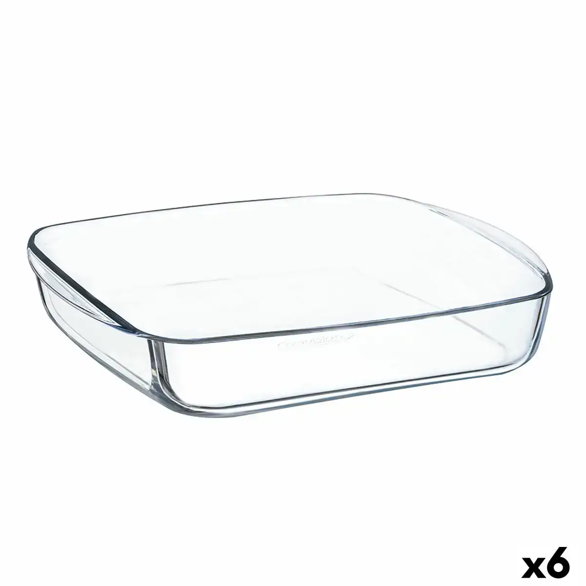 Plat a gratin o cuisine carre 25 x 22 x 5 cm transparent verre 6 unites _8299. DIAYTAR COTE D'IVOIRE - L'Univers de l'Élégance Accessible. Plongez dans notre catalogue et choisissez des produits qui allient sophistication et accessibilité pour un shopping exquis.