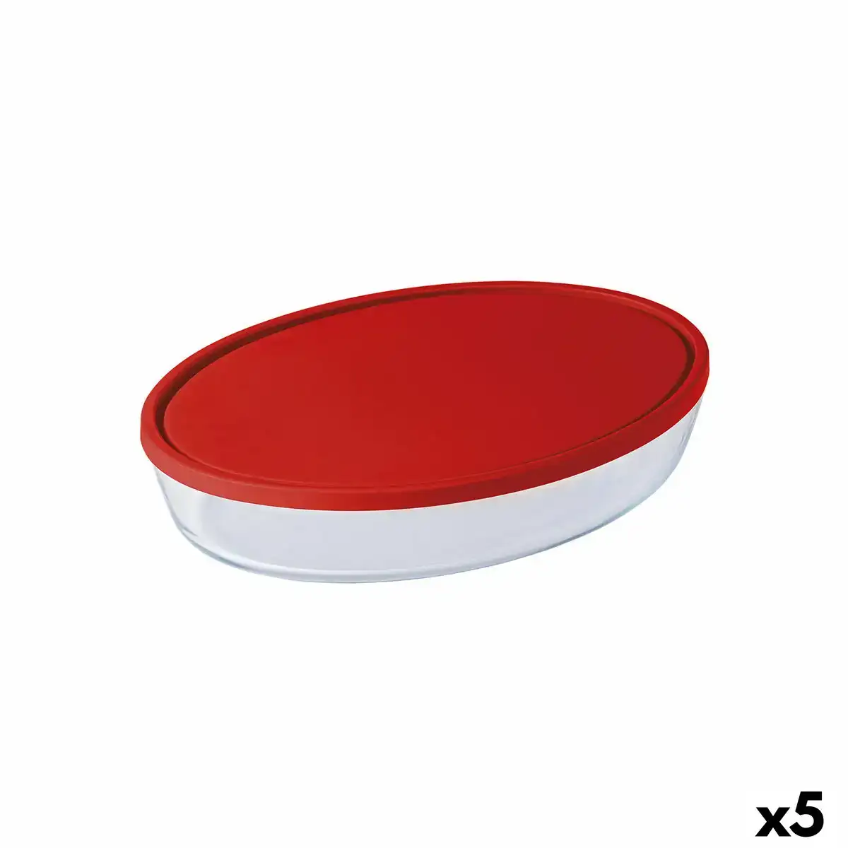 Plat a gratin o cuisine cook store ocu avec couvercle 3 l transparent verre silicone 5 unites_7660. DIAYTAR COTE D'IVOIRE - Où Choisir est un Acte d'Amour pour le Côte d'Ivoire. Explorez notre boutique en ligne et choisissez des articles qui célèbrent la culture et l'artisanat du pays.
