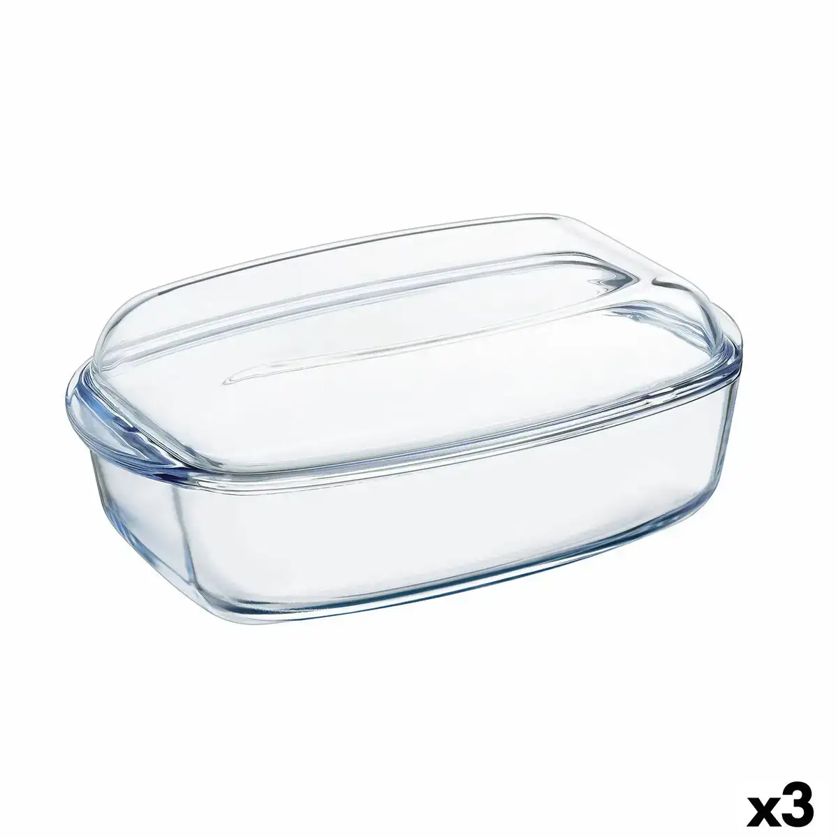 Plat a gratin pyrex classic avec couvercle 4 5 l 38 x 22 x 11 cm transparent verre 3 unites _9400. DIAYTAR COTE D'IVOIRE - L'Art de Choisir, l'Art de Se Distinquer. Naviguez à travers notre catalogue et choisissez des produits qui ajoutent une note d'élégance à votre style unique.