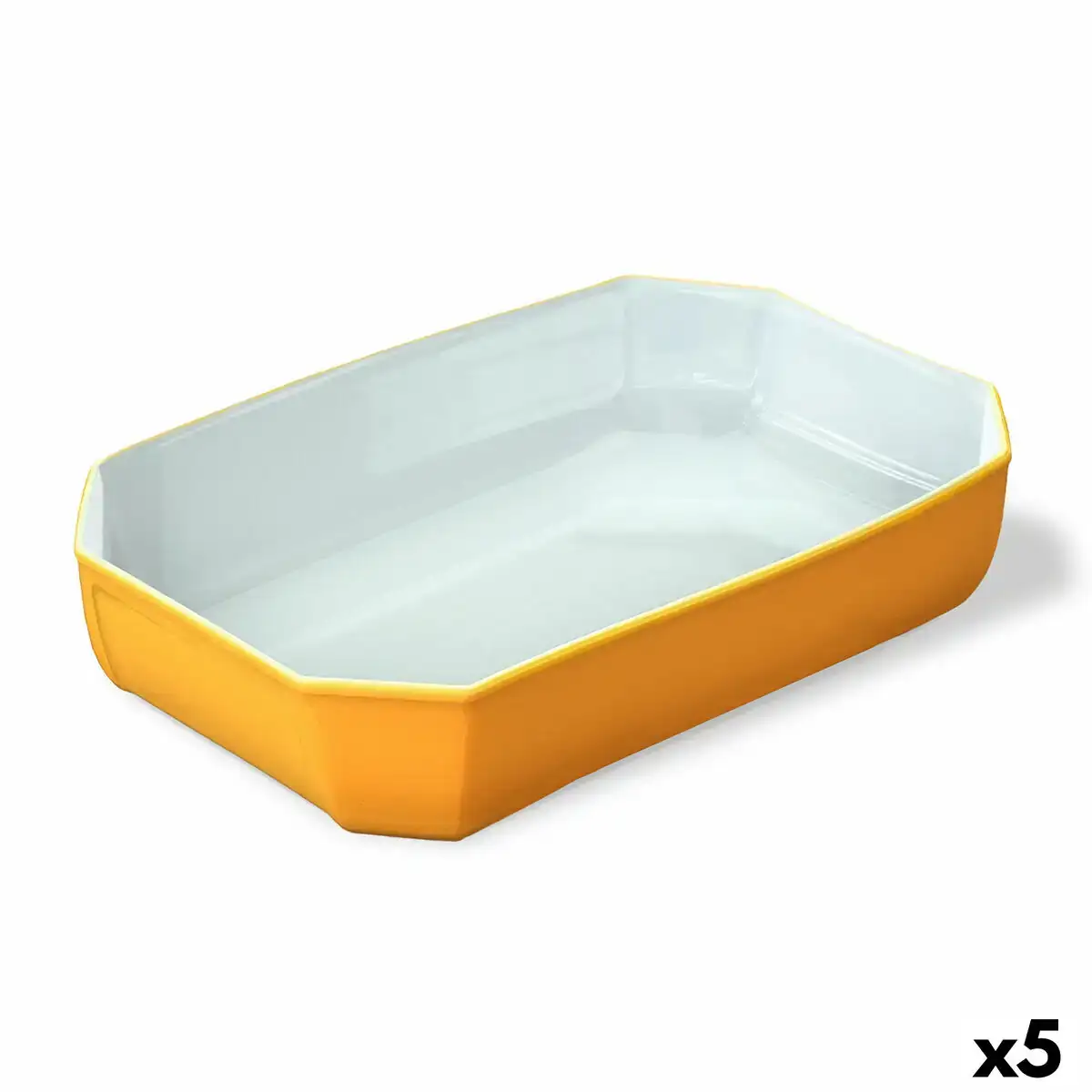 Plat a gratin pyrex color s rectangulaire jaune verre 33 x 22 cm 5 unites _8661. DIAYTAR COTE D'IVOIRE - Là où Chaque Produit est une Trouvaille Unique. Découvrez notre boutique en ligne et trouvez des articles qui vous distinguent par leur originalité.