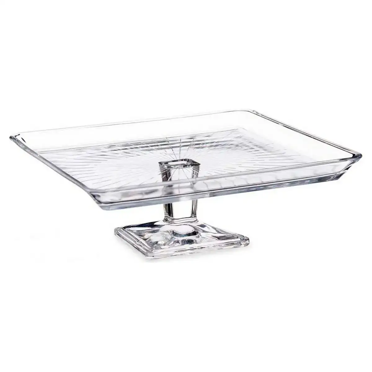 Plat a tarte madlen verre transparent 23 7 x 8 x 23 7 cm _6766. DIAYTAR COTE D'IVOIRE - Où l'Élégance se Mêle à l'Authenticité. Naviguez à travers notre boutique en ligne et choisissez des produits qui incarnent le style et la tradition du Côte d'Ivoire.