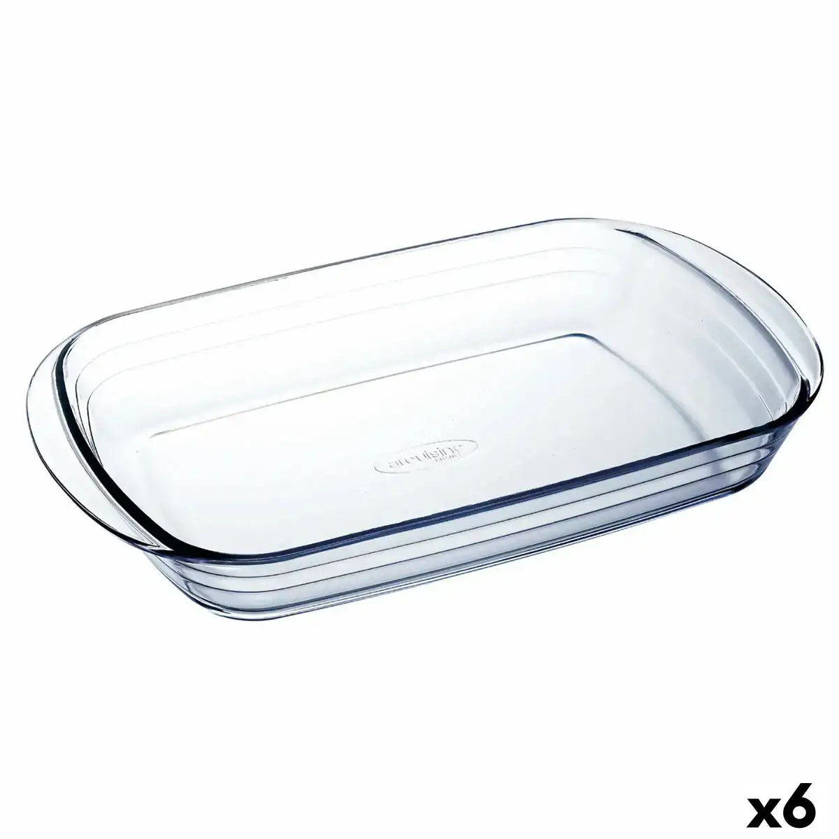 Plat de four o cuisine ocuisine vidrio rectangulaire transparent verre 6 unites 35 x 22 x 6 cm_9485. DIAYTAR COTE D'IVOIRE - Là où Chaque Produit a son Propre Éclat. Explorez notre boutique en ligne et trouvez des articles qui ajoutent de la brillance à votre quotidien.