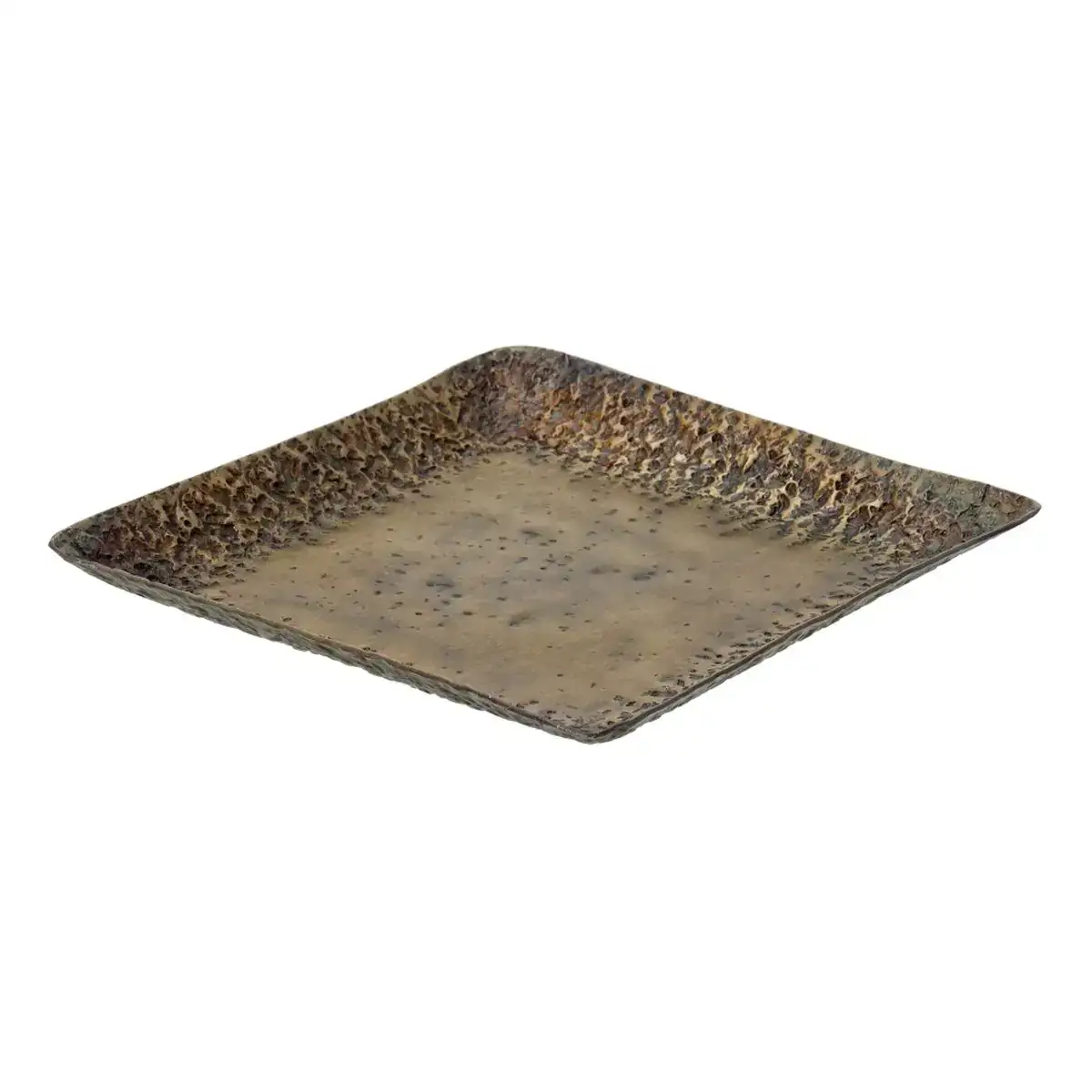 Plateau aperitif 24 5 x 24 5 x 2 cm aluminium bronze_5754. DIAYTAR COTE D'IVOIRE - L'Art de Magasiner sans Limites. Naviguez à travers notre collection diversifiée pour trouver des produits qui élargiront vos horizons shopping.