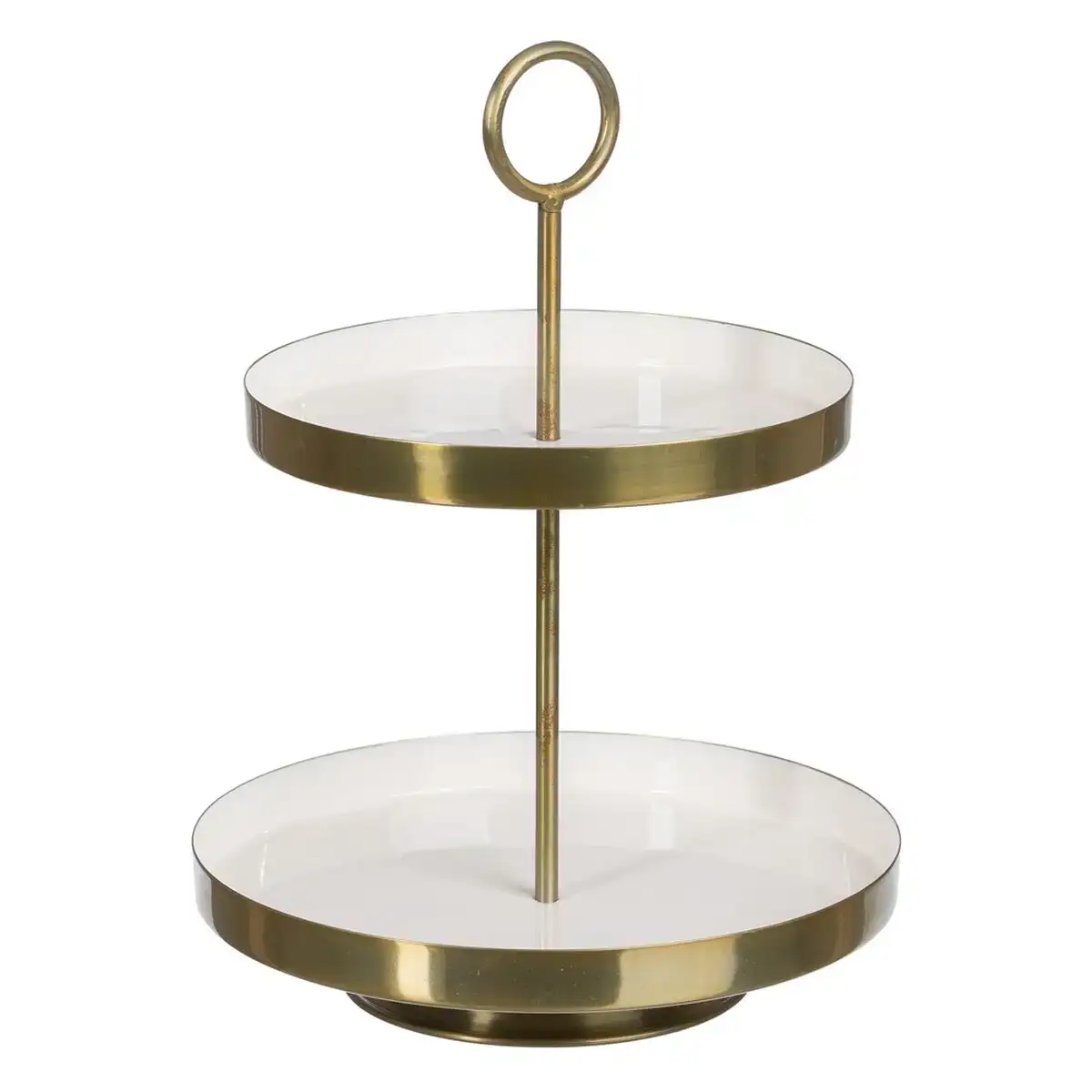 Plateau aperitif 30 x 30 x 40 5 cm dore blanc fer_9420. DIAYTAR COTE D'IVOIRE - Où Choisir Devient une Expérience Personnalisée. Explorez notre boutique en ligne pour découvrir des produits qui s'adaptent à votre style et à votre essence.