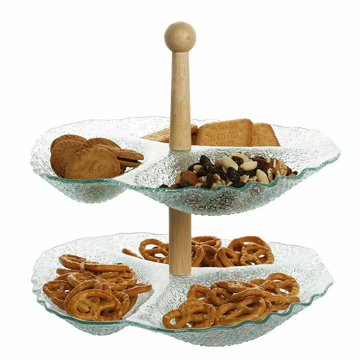 Plateau aperitif dkd home decor 26 x 26 x 35 cm verre naturel transparent avec relief_8978. Bienvenue sur DIAYTAR COTE D'IVOIRE - Où Choisir est un Voyage Sensoriel. Plongez dans notre catalogue et trouvez des produits qui éveillent vos sens et embellissent votre quotidien.