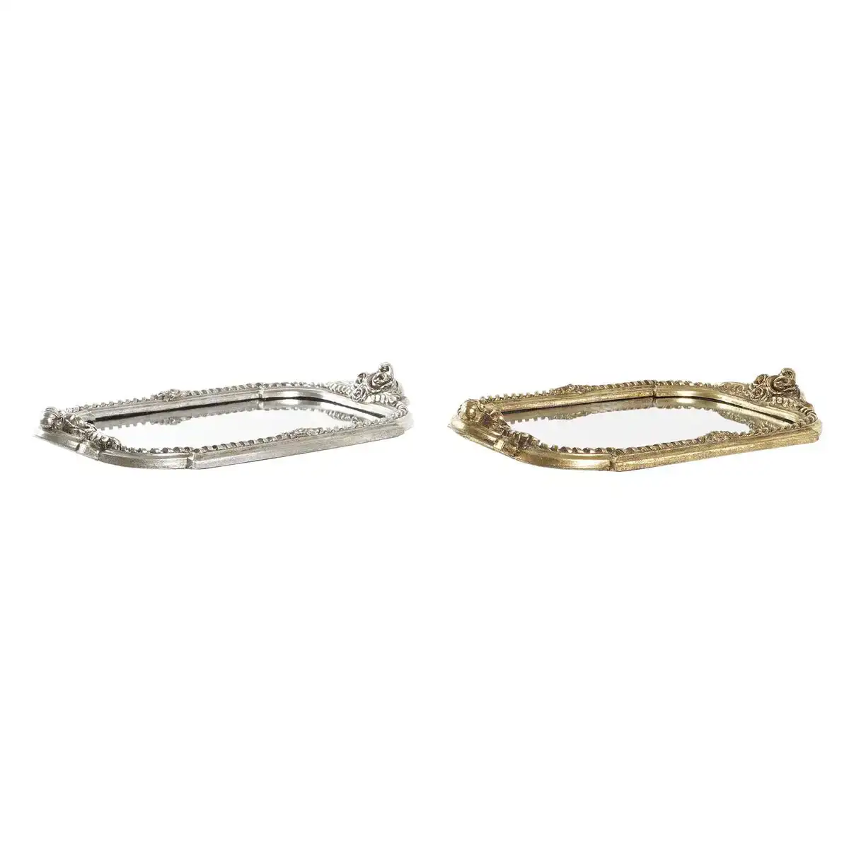 Plateau aperitif dkd home decor 40 5 x 23 5 x 4 5 cm miroir argente dore resine 2 unites _5548. Bienvenue sur DIAYTAR COTE D'IVOIRE - Là où le Shopping Devient une Aventure. Explorez notre catalogue et dénichez des trésors qui élargiront votre horizon shopping.