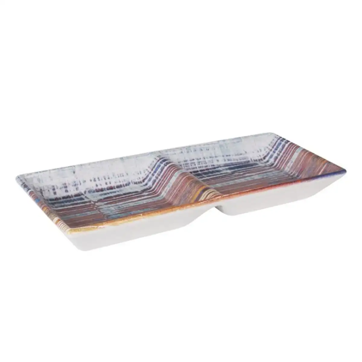 Plateau aperitif la mediterranea boreal 2 compartiments 25 x 11 x 3 cm_2619. DIAYTAR COTE D'IVOIRE - Votre Passage vers l'Éclat et la Beauté. Explorez notre boutique en ligne et trouvez des produits qui subliment votre apparence et votre espace.