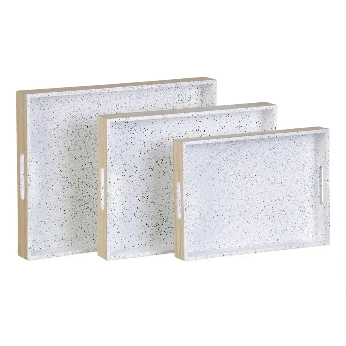 Plateau aperitif naturel blanc bambou 45 x 35 x 5 cm 3 pieces_4249. DIAYTAR COTE D'IVOIRE - Où Choisir est un Voyage Cultuel. Explorez notre boutique en ligne et découvrez des produits qui célèbrent la richesse et la diversité culturelle du Côte d'Ivoire.
