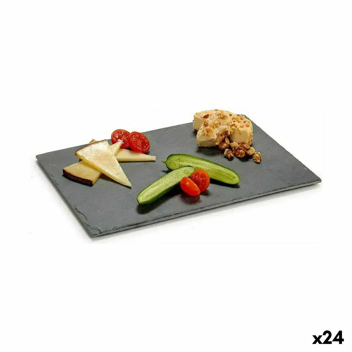 Plateau aperitif noir ardoise 30 x 0 5 x 20 cm 24 unites _5526. DIAYTAR COTE D'IVOIRE - Votre Oasis de Shopping en Ligne. Explorez notre boutique et découvrez des produits qui ajoutent une touche de magie à votre quotidien.