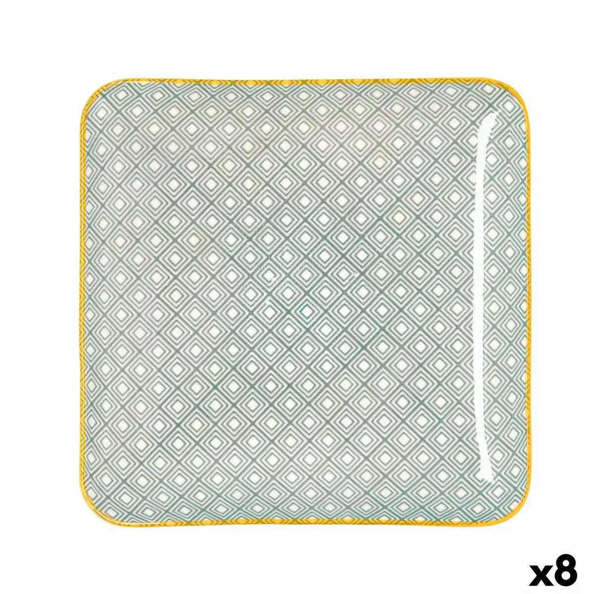 Plateau aperitif quid pippa carre ceramique multicouleur 21 x 21 cm 8 unites _2339. DIAYTAR COTE D'IVOIRE - Où Choisir est une Célébration de l'Artisanat Local. Découvrez notre boutique en ligne et choisissez des produits qui incarnent la passion des artisans sénégalais.