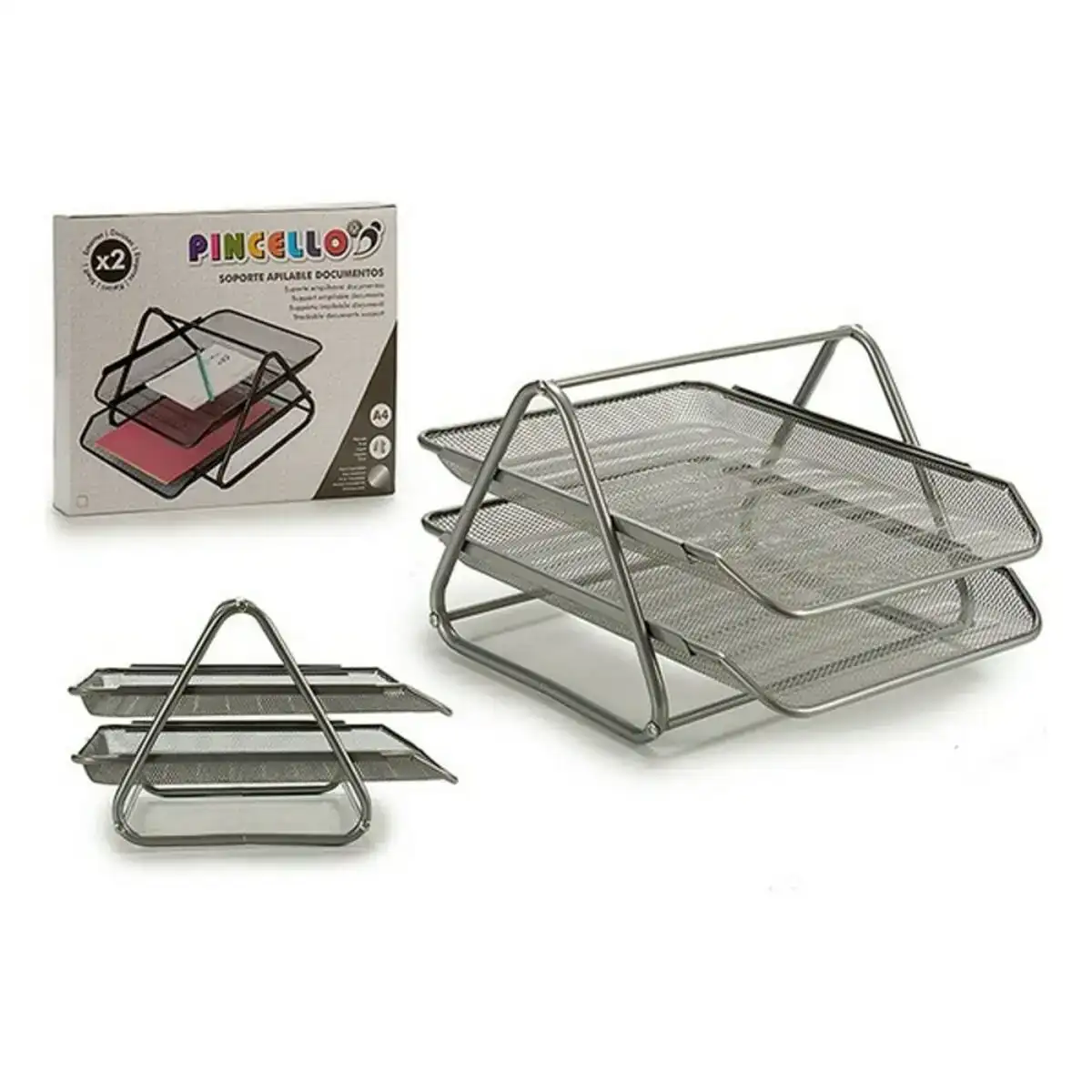 Plateau argente metal 2 pcs _3980. DIAYTAR COTE D'IVOIRE - Où Chaque Achat Raconte une Histoire. Parcourez notre boutique en ligne pour trouver des articles qui évoquent le savoir-faire et la tradition du Côte d'Ivoire.