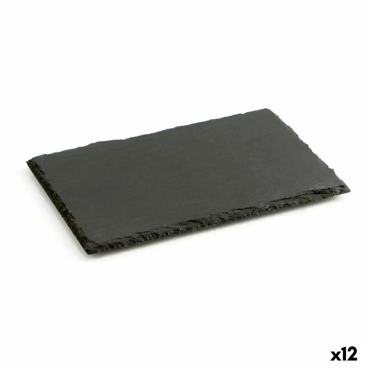 Plateau en ceramique effet ardoise quid gastro fun noir 20 x 13 cm 12 unites _5216. DIAYTAR COTE D'IVOIRE - Votre Escale Shopping incontournable. Explorez notre boutique en ligne et dénichez des trésors qui reflètent la richesse culturelle et la modernité du Côte d'Ivoire.