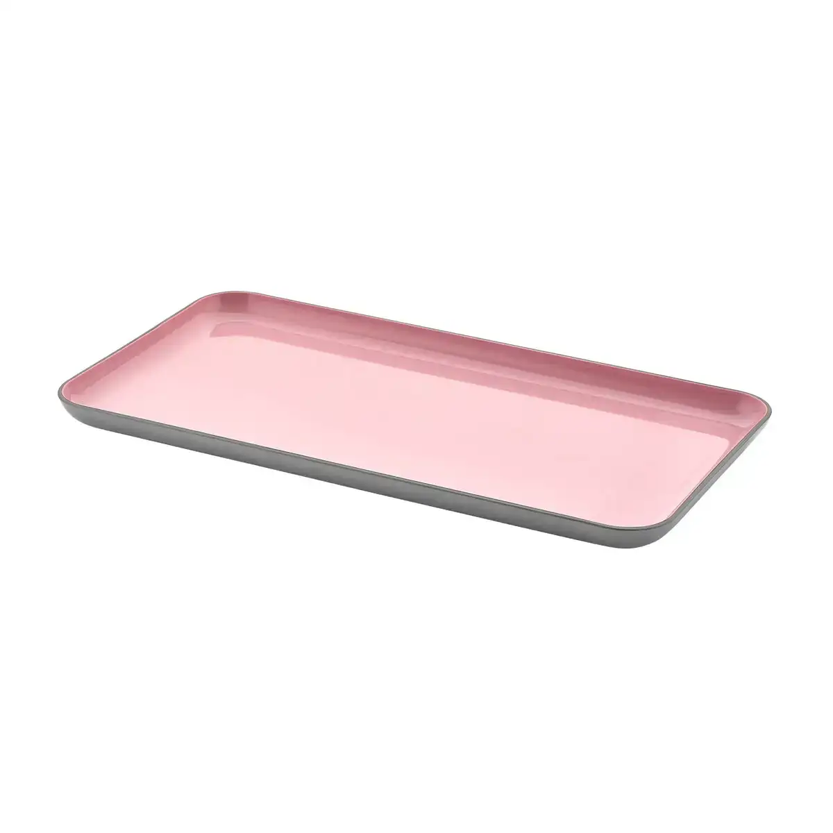 Plateau inde melamine rose gris 38 x 20 x 1 5 cm_1449. DIAYTAR COTE D'IVOIRE - Votre Plateforme Shopping Engagée. Explorez notre catalogue et choisissez des produits qui reflètent notre dévouement envers la qualité et la satisfaction du client.