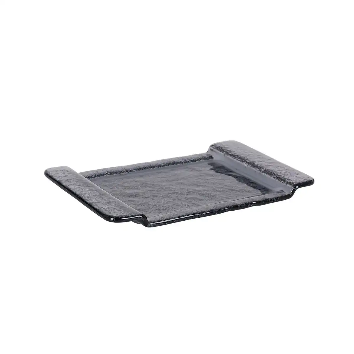 Plateau inde noir verre 26 5 x 16 cm_7032. DIAYTAR COTE D'IVOIRE - Votre Passage vers le Chic et l'Élégance. Naviguez à travers notre boutique en ligne pour trouver des produits qui ajoutent une touche sophistiquée à votre style.