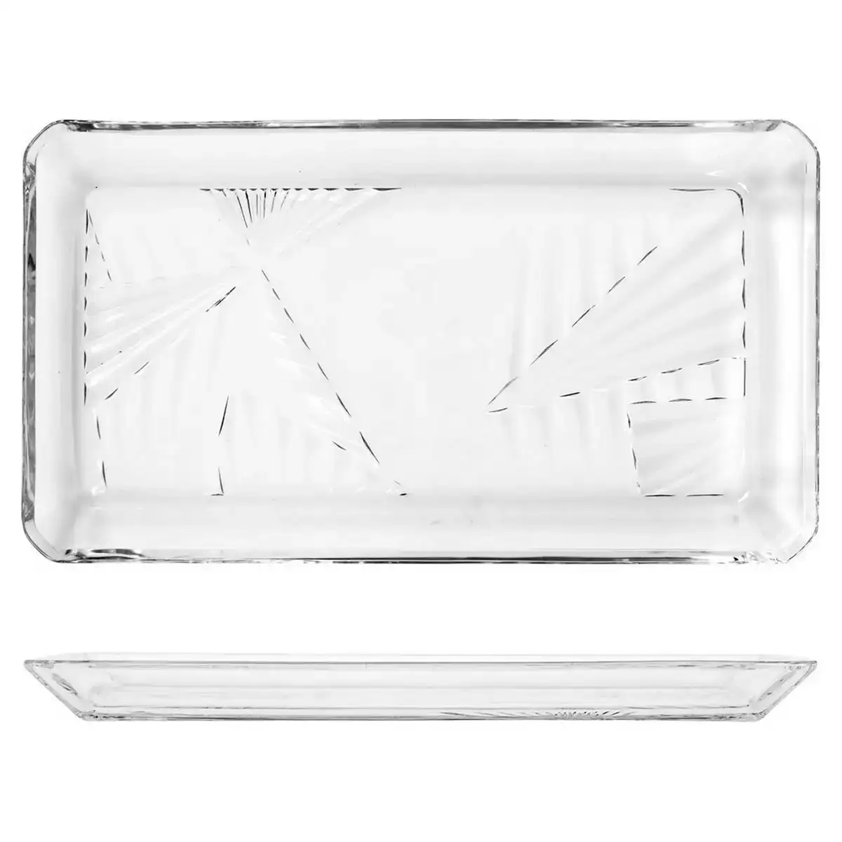 Plateau madlen verre transparent 12 x 1 8 x 21 8 cm 2 pcs _8604. DIAYTAR COTE D'IVOIRE - Où Chaque Achat Raconte une Histoire. Explorez notre boutique en ligne et créez votre propre narration à travers notre diversité de produits, chacun portant une signification unique.