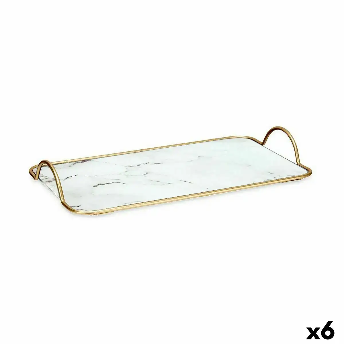 Plateau marbre blanc dore metal verre 35 x 4 5 x 20 cm 6 unites _7773. Bienvenue sur DIAYTAR COTE D'IVOIRE - Où l'Authenticité Rencontre le Confort. Plongez dans notre univers de produits qui allient tradition et commodité pour répondre à vos besoins.