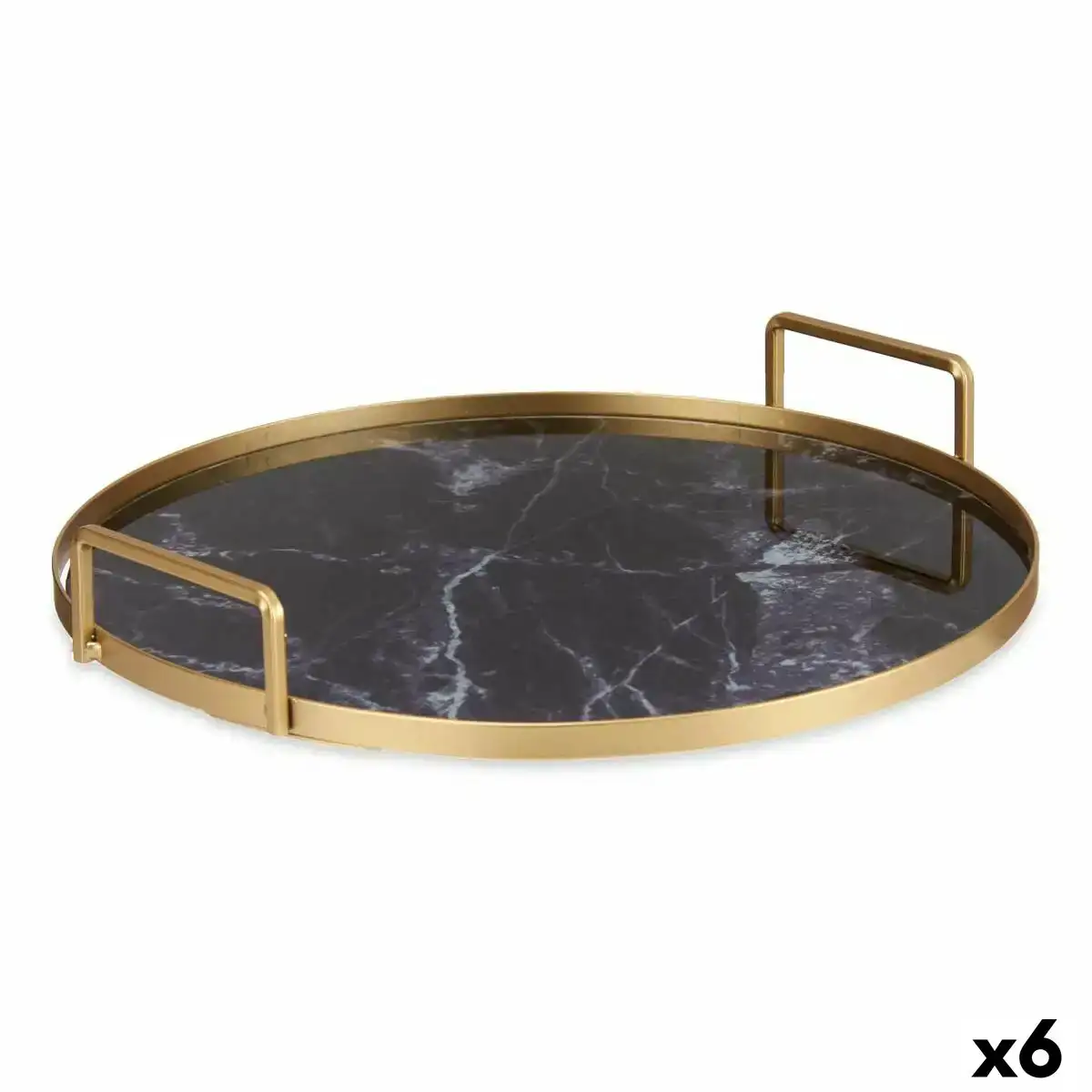Plateau marbre noir dore metal verre 30 x 4 5 x 30 cm 6 unites _8283. Entrez dans l'Univers de DIAYTAR COTE D'IVOIRE - Où Chaque Produit a son Histoire. Explorez notre catalogue et découvrez des trésors qui racontent la riche culture du Côte d'Ivoire.