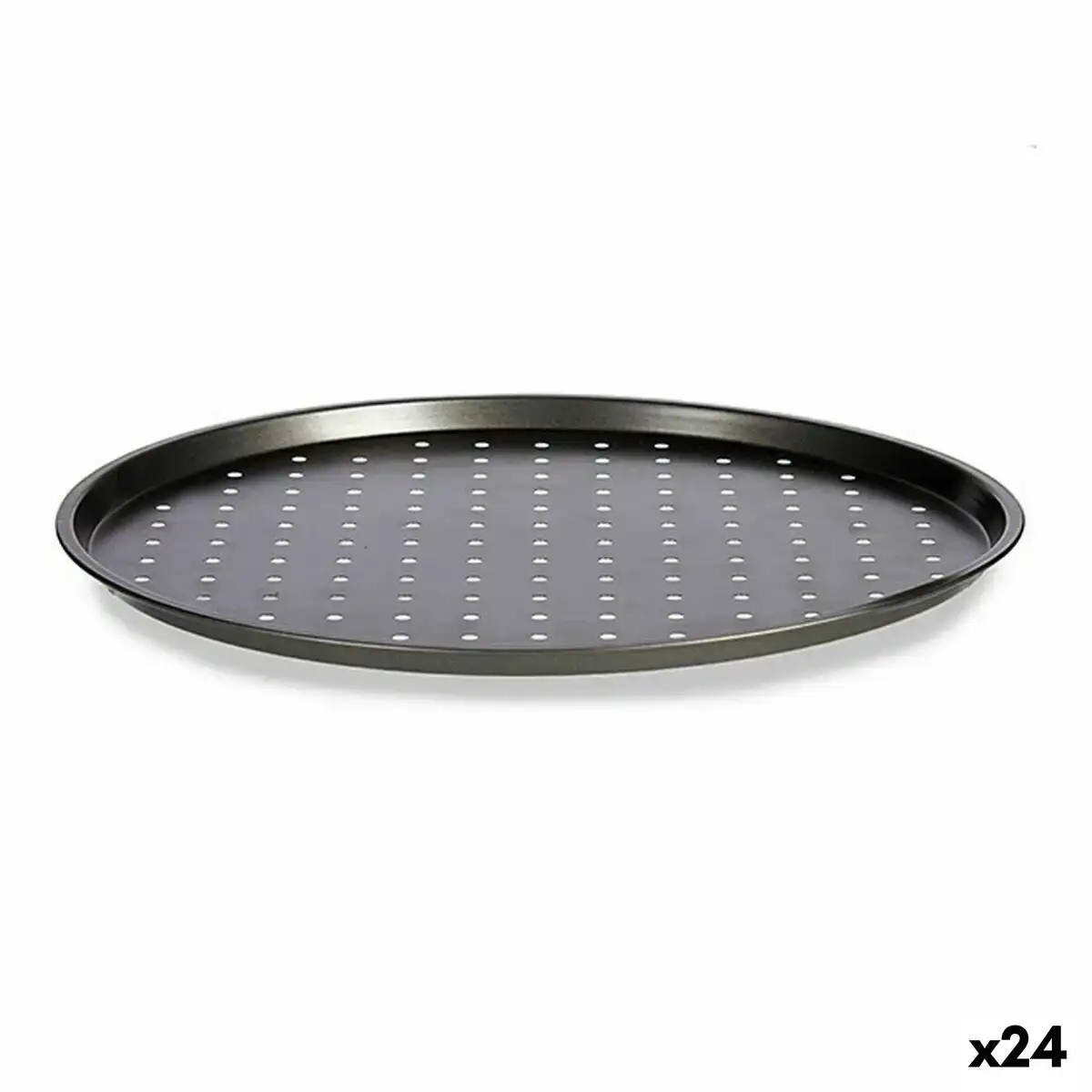 Plateau pour four pizza gris acier au carbone 24 unites 33 x 1 x 33 cm _2791. DIAYTAR COTE D'IVOIRE - Où Choisir est un Acte d'Amour pour le Côte d'Ivoire. Explorez notre boutique en ligne et choisissez des articles qui célèbrent la culture et l'artisanat du pays.