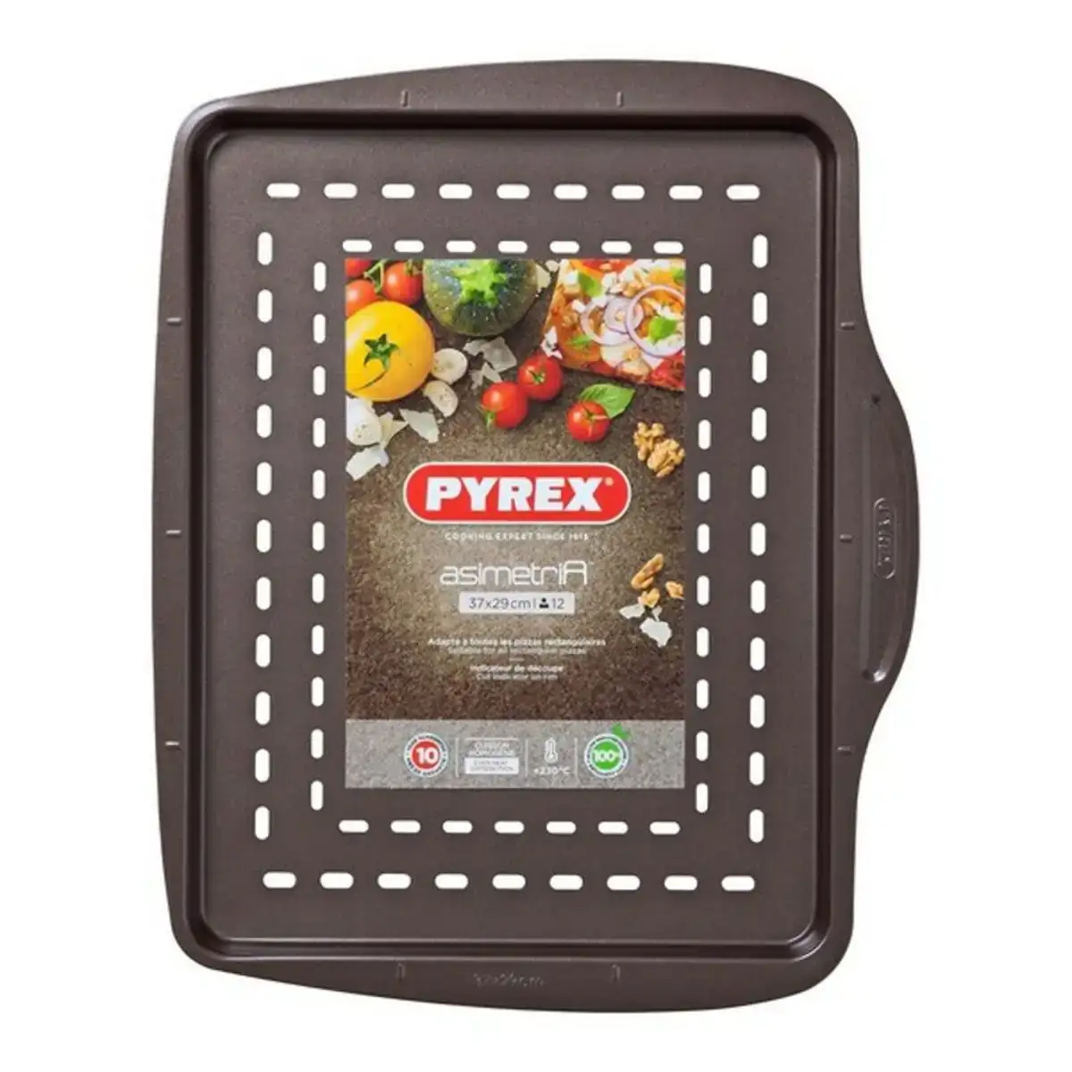 Plateau pour four pizza pyrex asimetria acier galvanise 37 cm _3397. DIAYTAR COTE D'IVOIRE - L'Artisanat à Portée de Clic. Découvrez notre boutique en ligne pour trouver des produits uniques qui célèbrent la créativité et l'artisanat sénégalais.