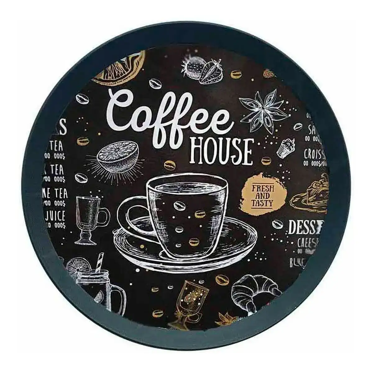 Plateau privilege coffee 36 cm _1748. DIAYTAR COTE D'IVOIRE - L'Équilibre Parfait entre Tradition et Modernité. Explorez notre collection pour trouver des produits qui incarnent la culture et la contemporanéité du Côte d'Ivoire.