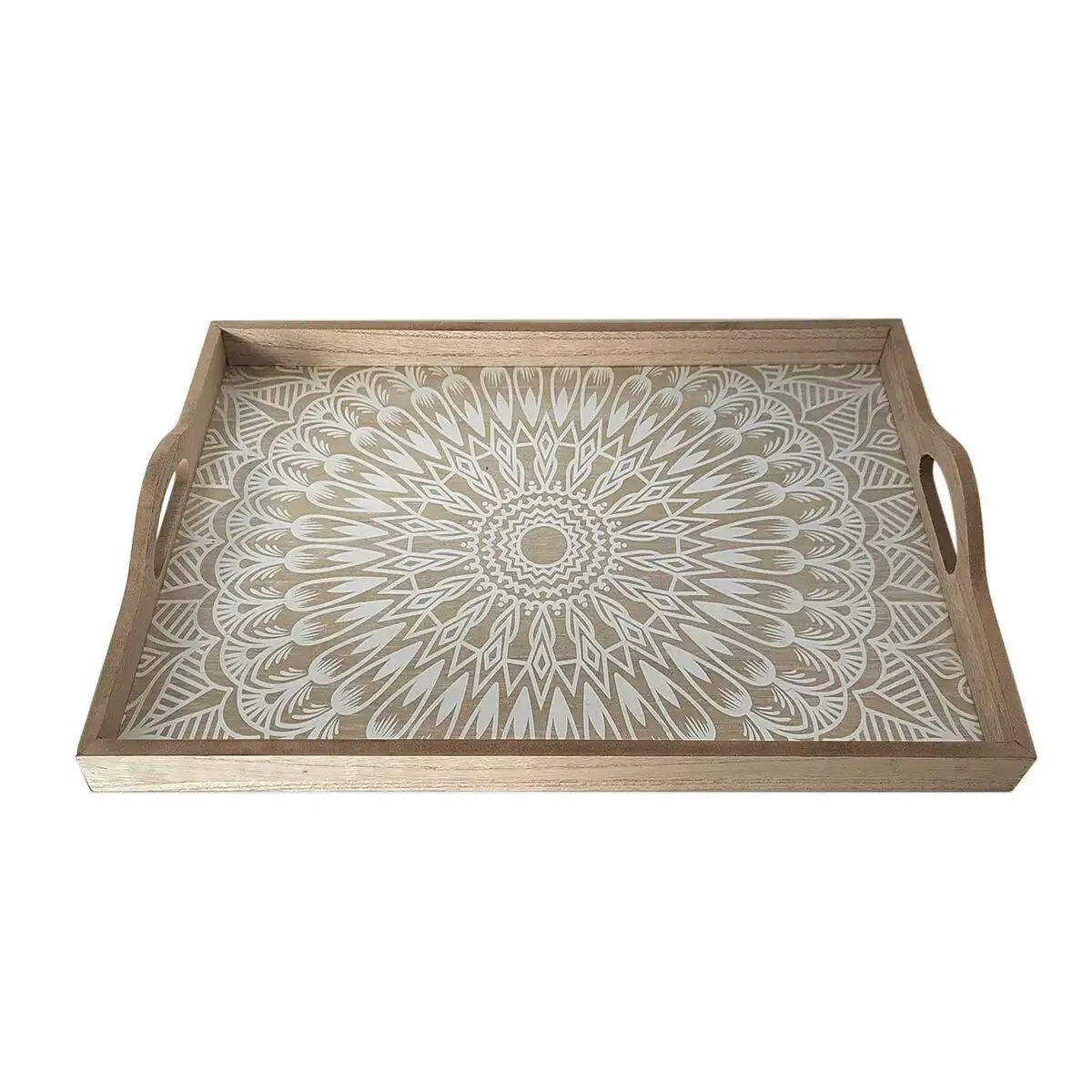 Plateau versa mandala bois mdf 30 x 5 x 45 cm_5711. DIAYTAR COTE D'IVOIRE - L'Art de Vivre le Shopping Éthique. Parcourez notre gamme et choisissez des produits qui reflètent notre engagement envers des pratiques durables.