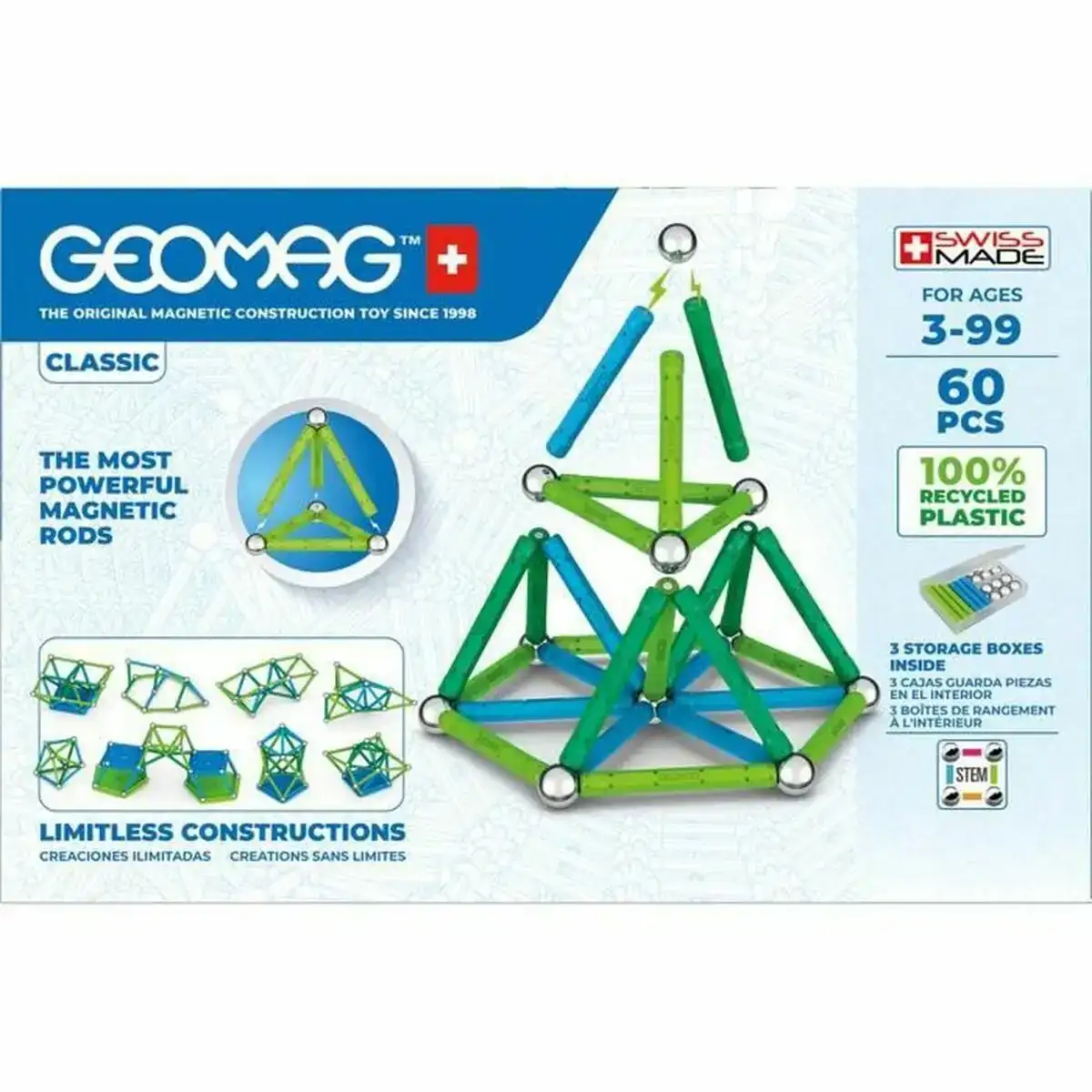 Playset geomag gm272 60 pieces _6975. DIAYTAR COTE D'IVOIRE - Où Choisir est une Célébration de l'Artisanat. Explorez notre boutique en ligne et choisissez des articles qui incarnent l'art et le savoir-faire du Côte d'Ivoire.