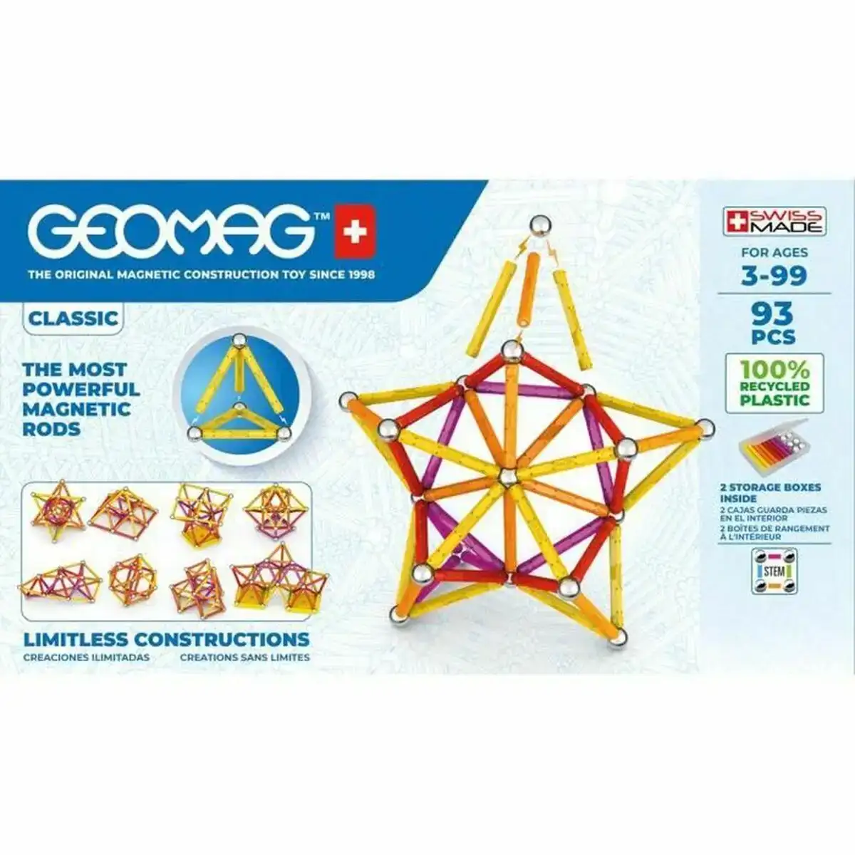 Playset geomag gm273 93 pieces _4391. DIAYTAR COTE D'IVOIRE - Votre Passage vers l'Exceptionnel. Naviguez à travers notre sélection minutieuse et découvrez des articles qui apportent une touche spéciale à chaque instant de votre vie.