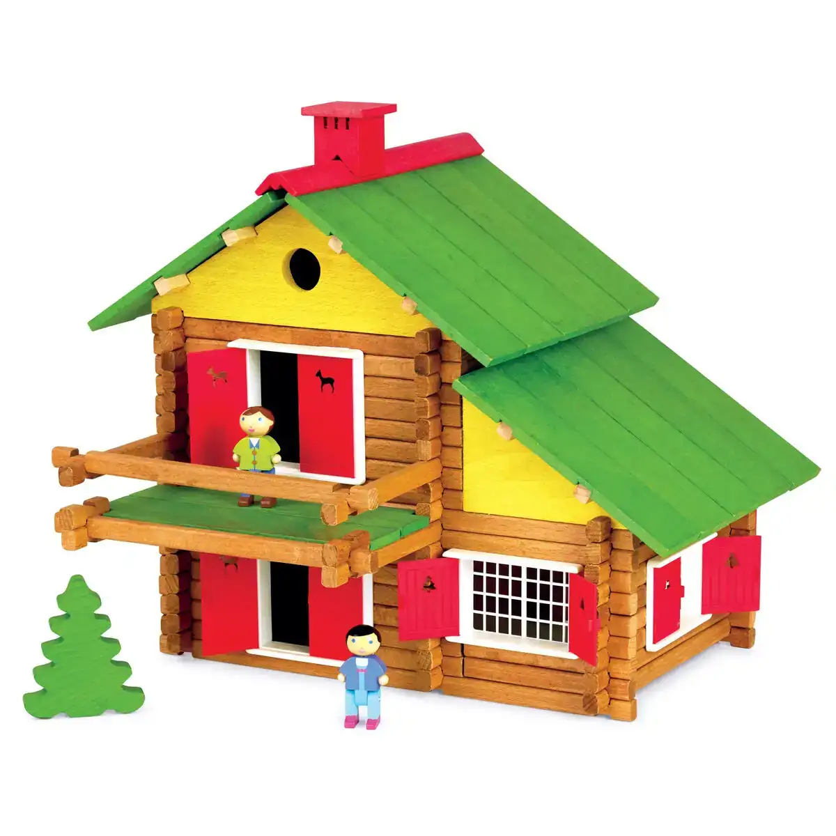 Playset jeujura my wooden chalet 175 pieces _2353. DIAYTAR COTE D'IVOIRE - Votre Source d'Inspiration Shopping. Parcourez nos rayons et trouvez des articles qui vous inspirent, que ce soit pour votre style, votre maison ou votre vie quotidienne.