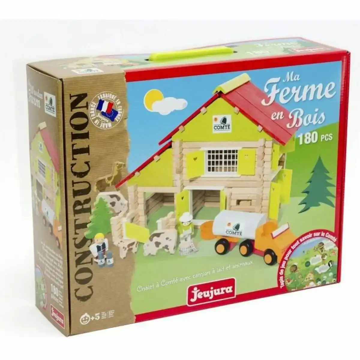 Playset jeujura my wooden farm 30 x 30 x 30 cm 180 pieces _3596. DIAYTAR COTE D'IVOIRE - Là où la Qualité est Non Négociable. Parcourez notre boutique en ligne pour découvrir des produits qui incarnent le raffinement et l'excellence du Côte d'Ivoire.