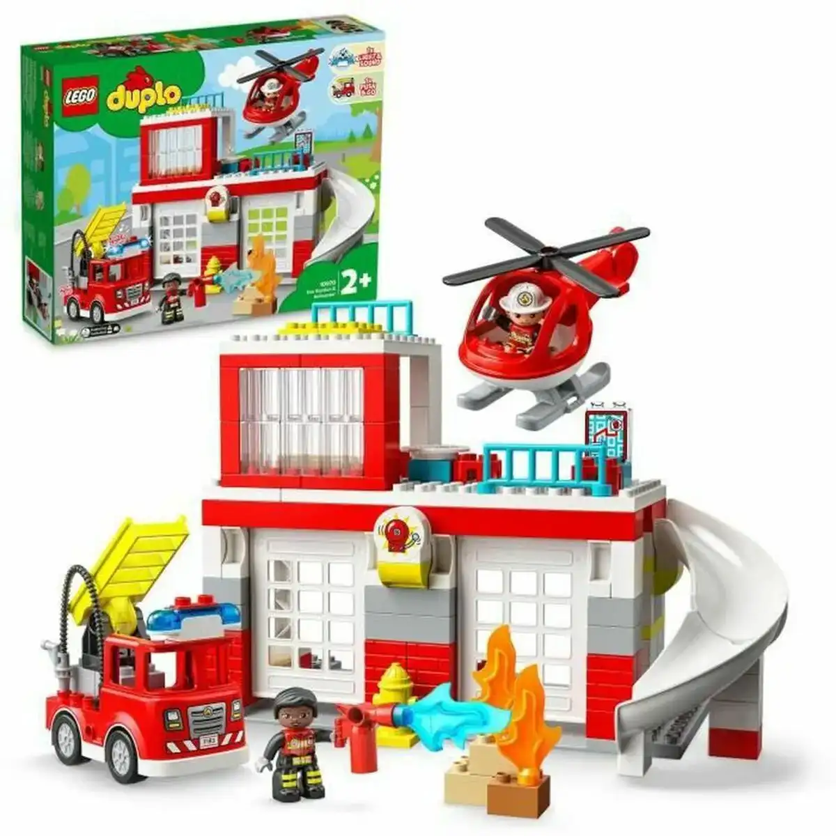 Playset lego 10970 duplo fire station and helicopter 117 pieces _9529. Bienvenue chez DIAYTAR COTE D'IVOIRE - Votre Porte d'Accès à la Diversité. Découvrez notre boutique en ligne et choisissez parmi une pléthore d'articles qui célèbrent la richesse culturelle du Côte d'Ivoire et au-delà.