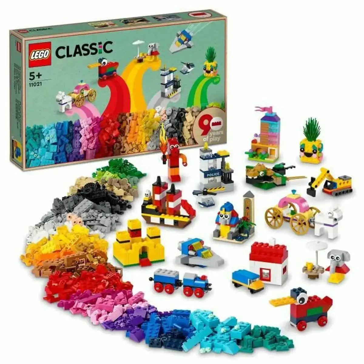 Playset lego 11021 classic 90 years of play 1100 pieces _3627. Bienvenue sur DIAYTAR COTE D'IVOIRE - Où Chaque Article a son Histoire. Découvrez notre sélection méticuleuse de produits qui racontent l'authenticité et la beauté du Côte d'Ivoire.