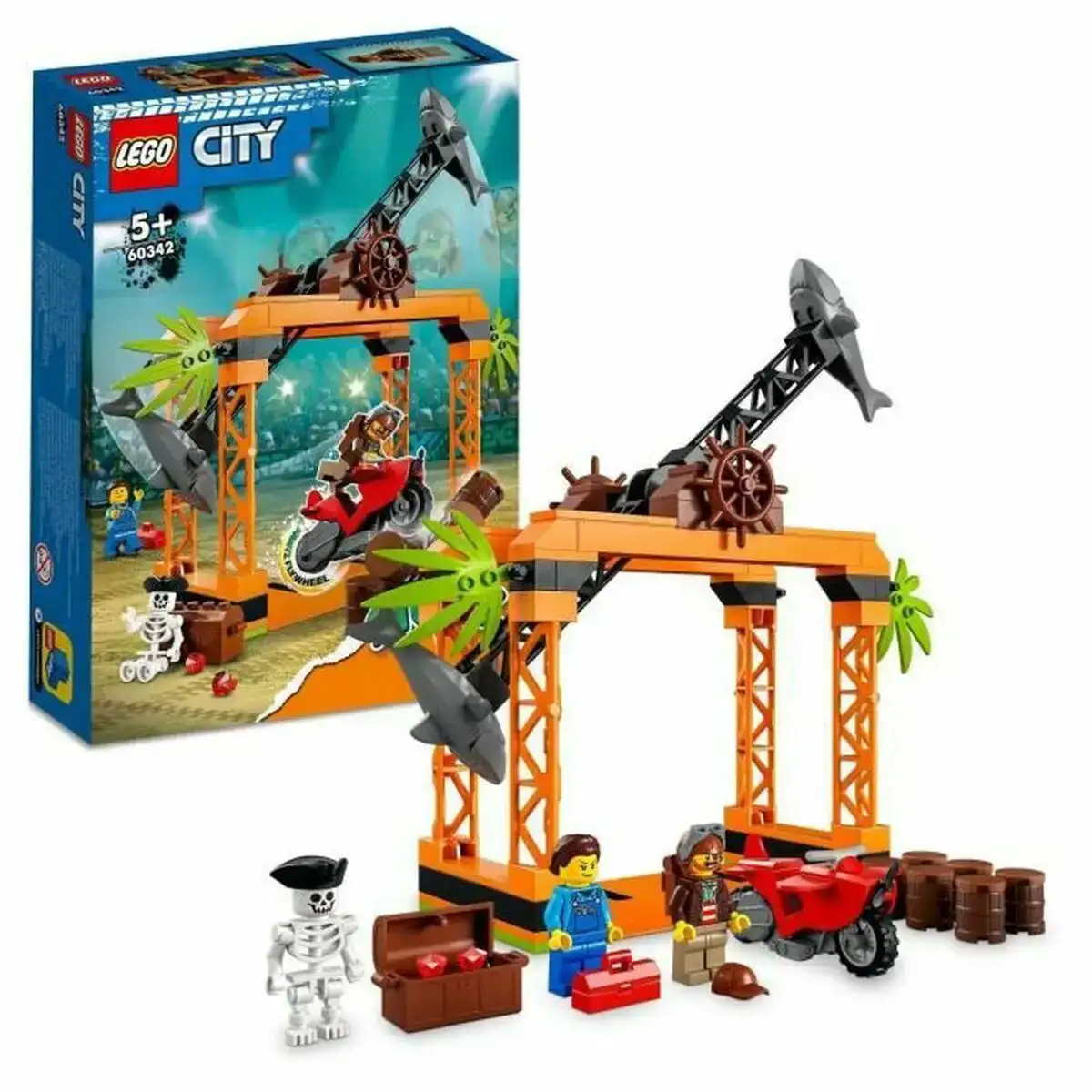 Playset lego 60342 city stuntz stunt challenge shark attack 122 pieces _4740. DIAYTAR COTE D'IVOIRE - Où Votre Shopping Prend Vie. Explorez notre boutique en ligne pour trouver des articles qui vous ressemblent et qui ajoutent de l'éclat à votre quotidien.