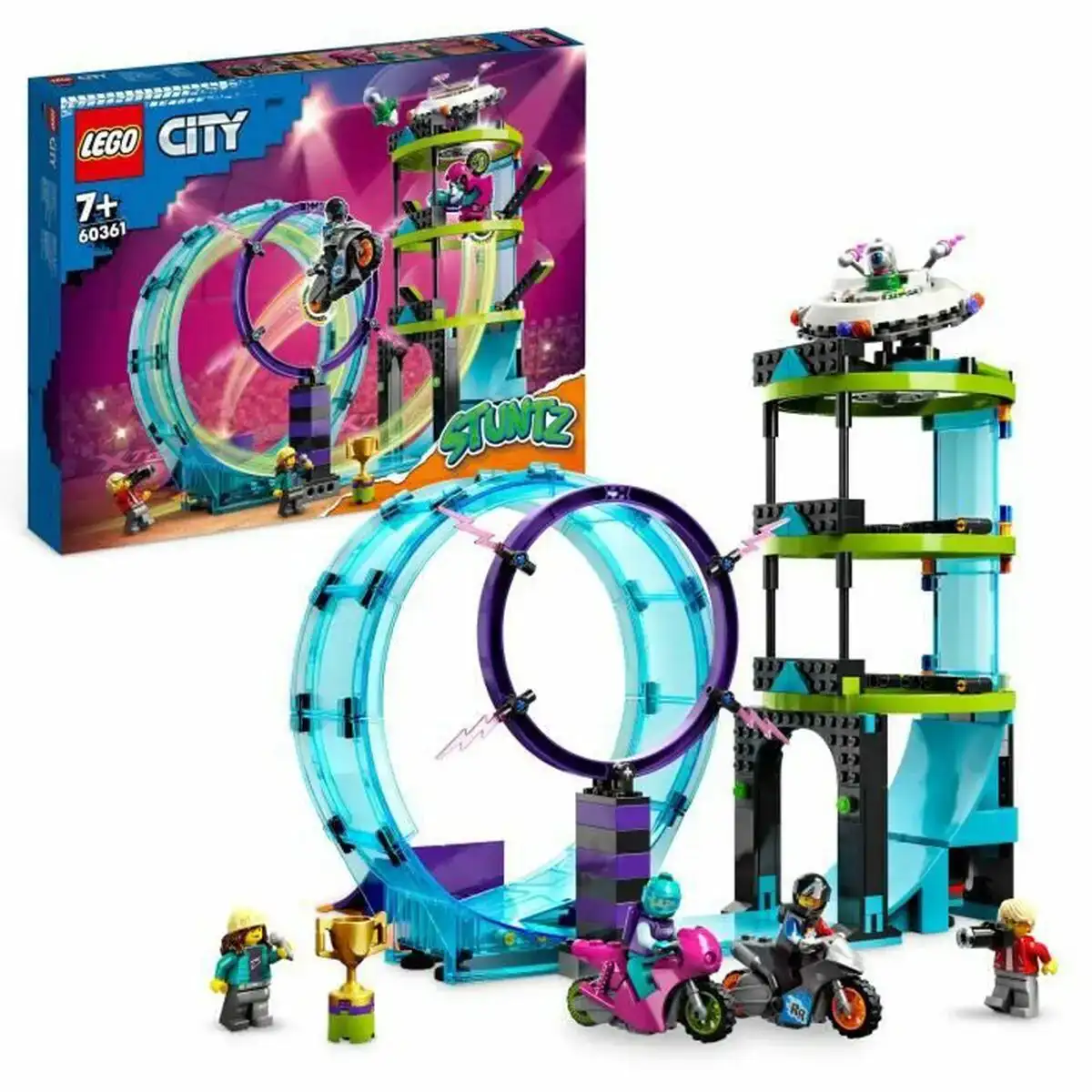 Playset lego city stuntz_5361. DIAYTAR COTE D'IVOIRE - L'Art de Vivre le Shopping en Ligne. Découvrez notre plateforme intuitive et trouvez des produits qui vous inspirent et vous enchantent, à chaque clic.