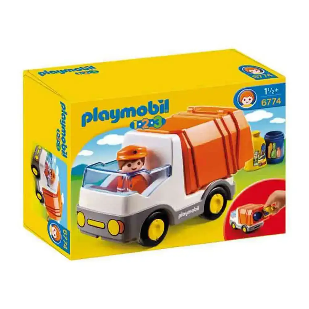 Playset playmobil 1 2 3 garbage truck 6774_3890. DIAYTAR COTE D'IVOIRE - Votre Escale Shopping incontournable. Explorez notre boutique en ligne et dénichez des trésors qui reflètent la richesse culturelle et la modernité du Côte d'Ivoire.