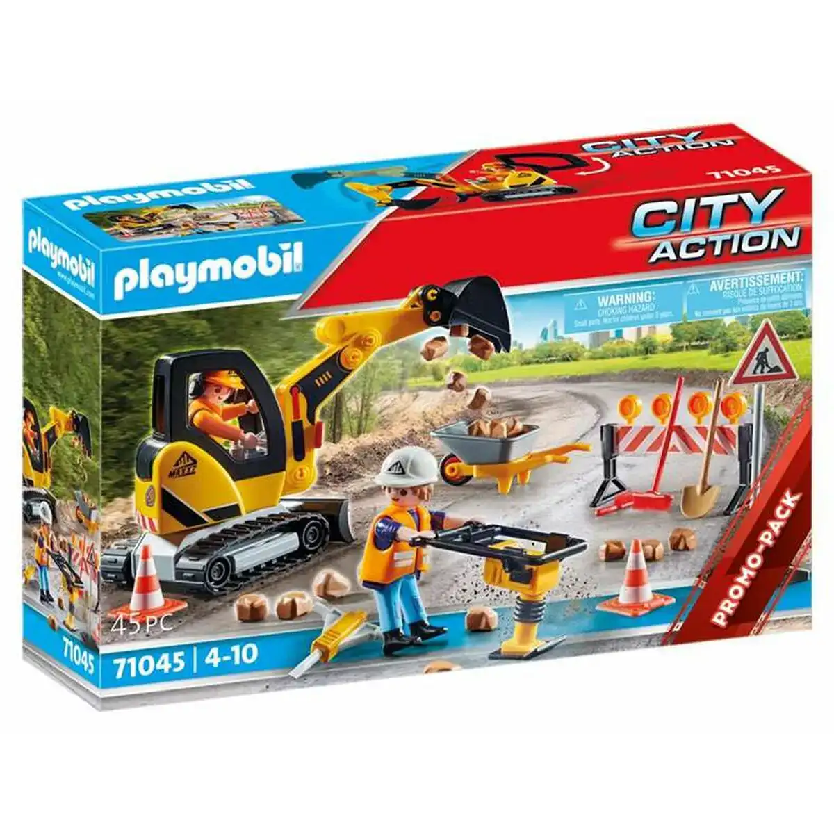 Playset playmobil city action road construction 45 pieces 71045_9769. Entrez dans le Monde Éclectique de DIAYTAR COTE D'IVOIRE. Explorez nos catégories et dénichez des trésors qui reflètent la richesse et l'authenticité du Côte d'Ivoire.