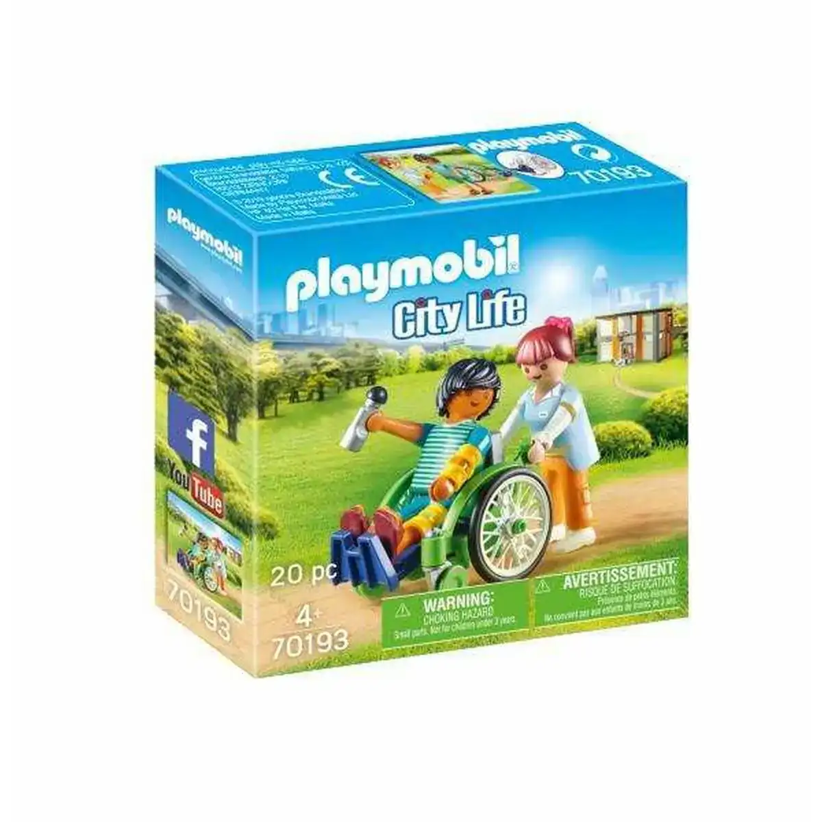 Playset playmobil city life patient in wheelchair 20 pieces_2226. Bienvenue chez DIAYTAR COTE D'IVOIRE - Où Chaque Achat Fait une Différence. Découvrez notre gamme de produits qui reflètent l'engagement envers la qualité et le respect de l'environnement.